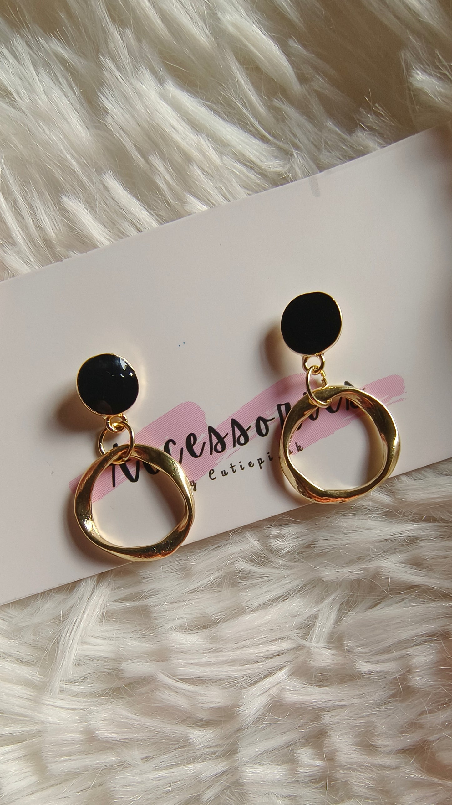 Golden Black Studs