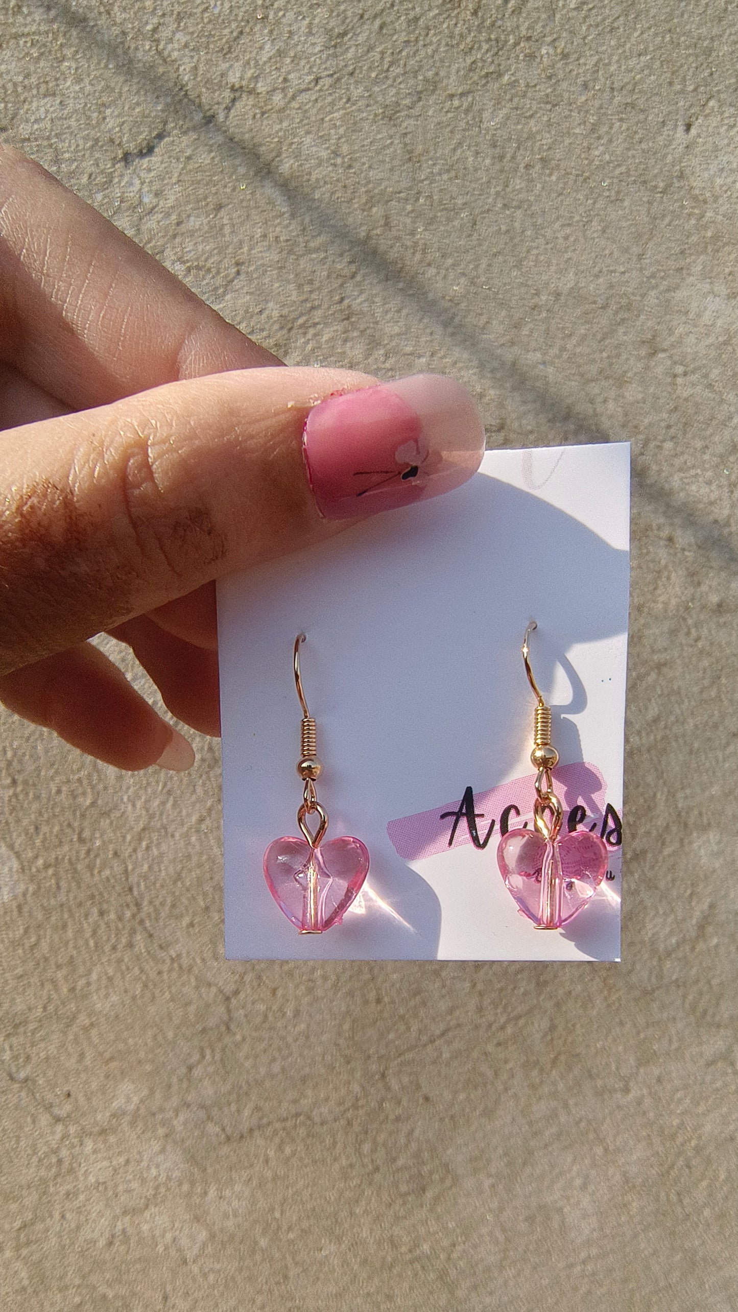 Pink Heart Earrings – Sweet & Charming