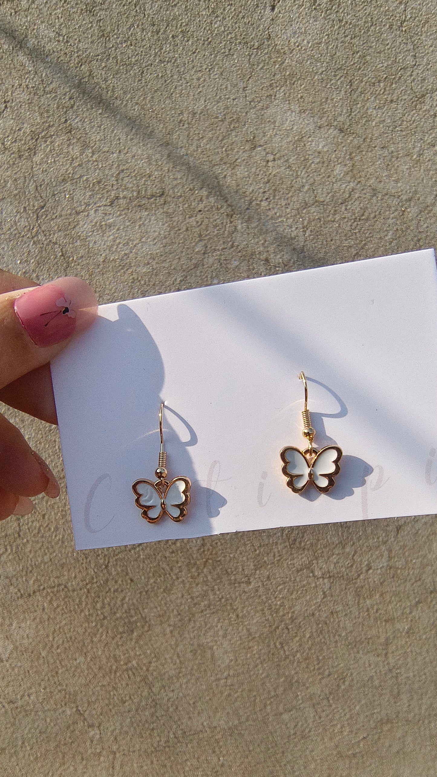 Elegant Butterfly Outline Earrings – Minimalist Charm