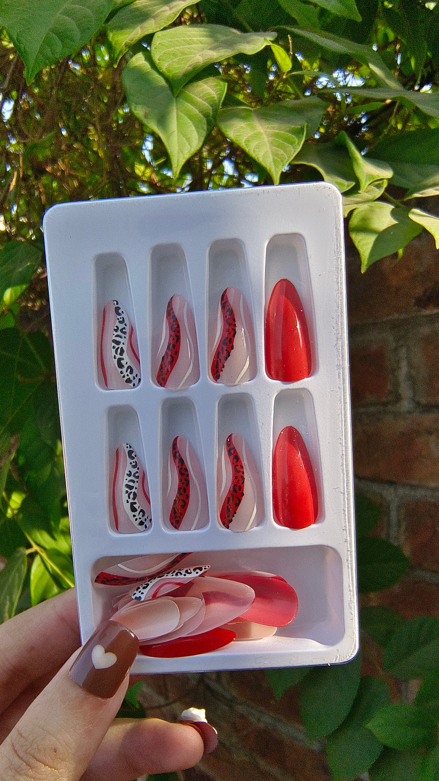 Red Leopard 24pcs with Application Kit