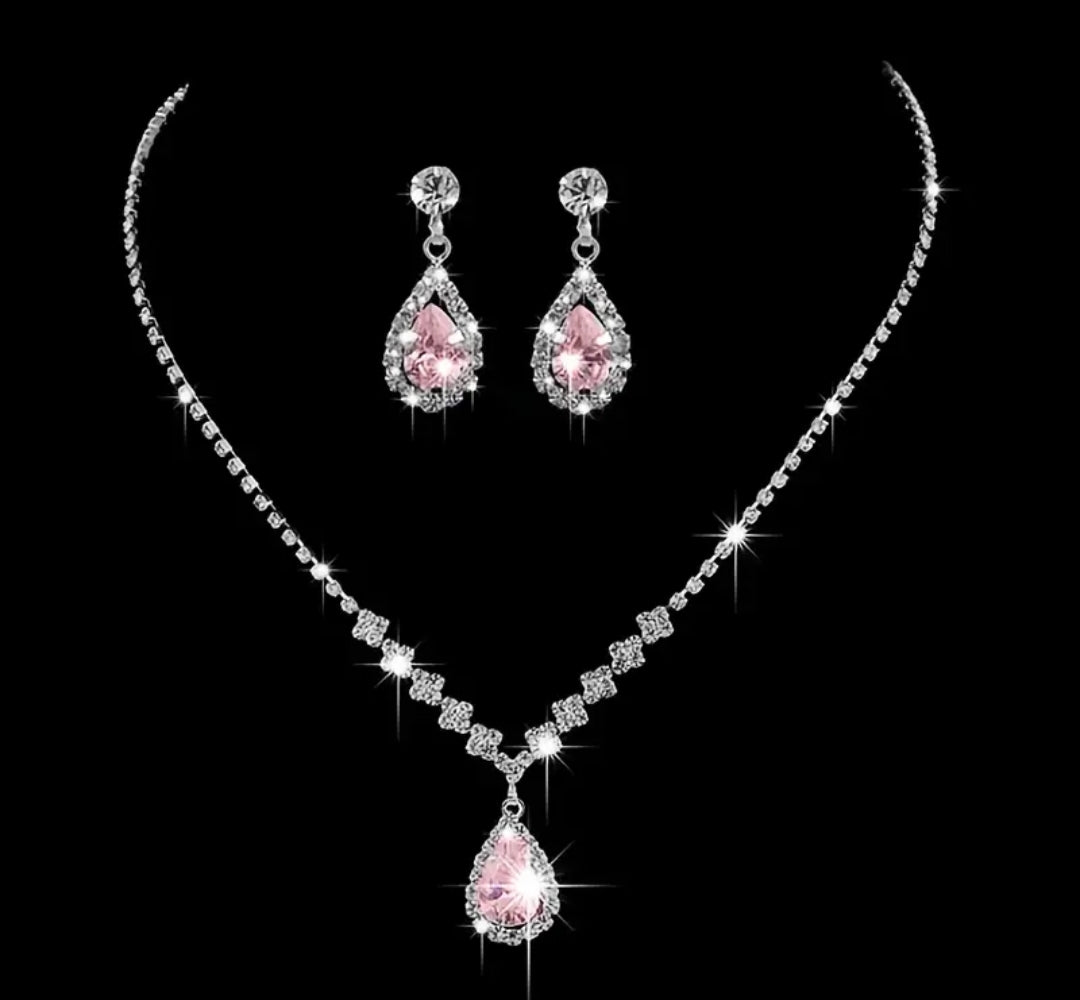 Pearl Drop- Zircon Set A gift to Remember