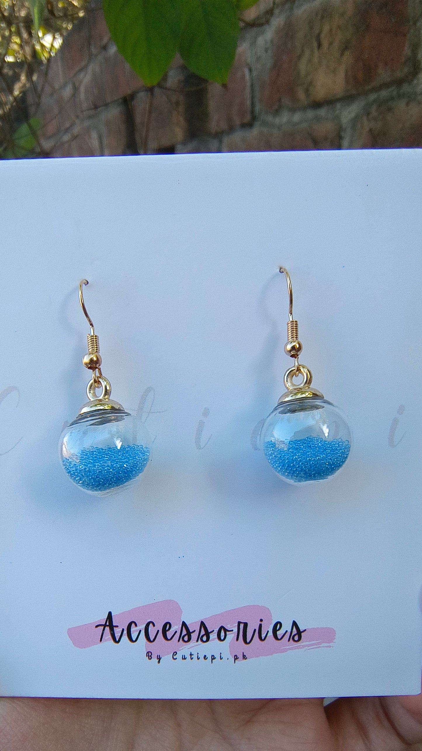 Sparkly Globe Earings