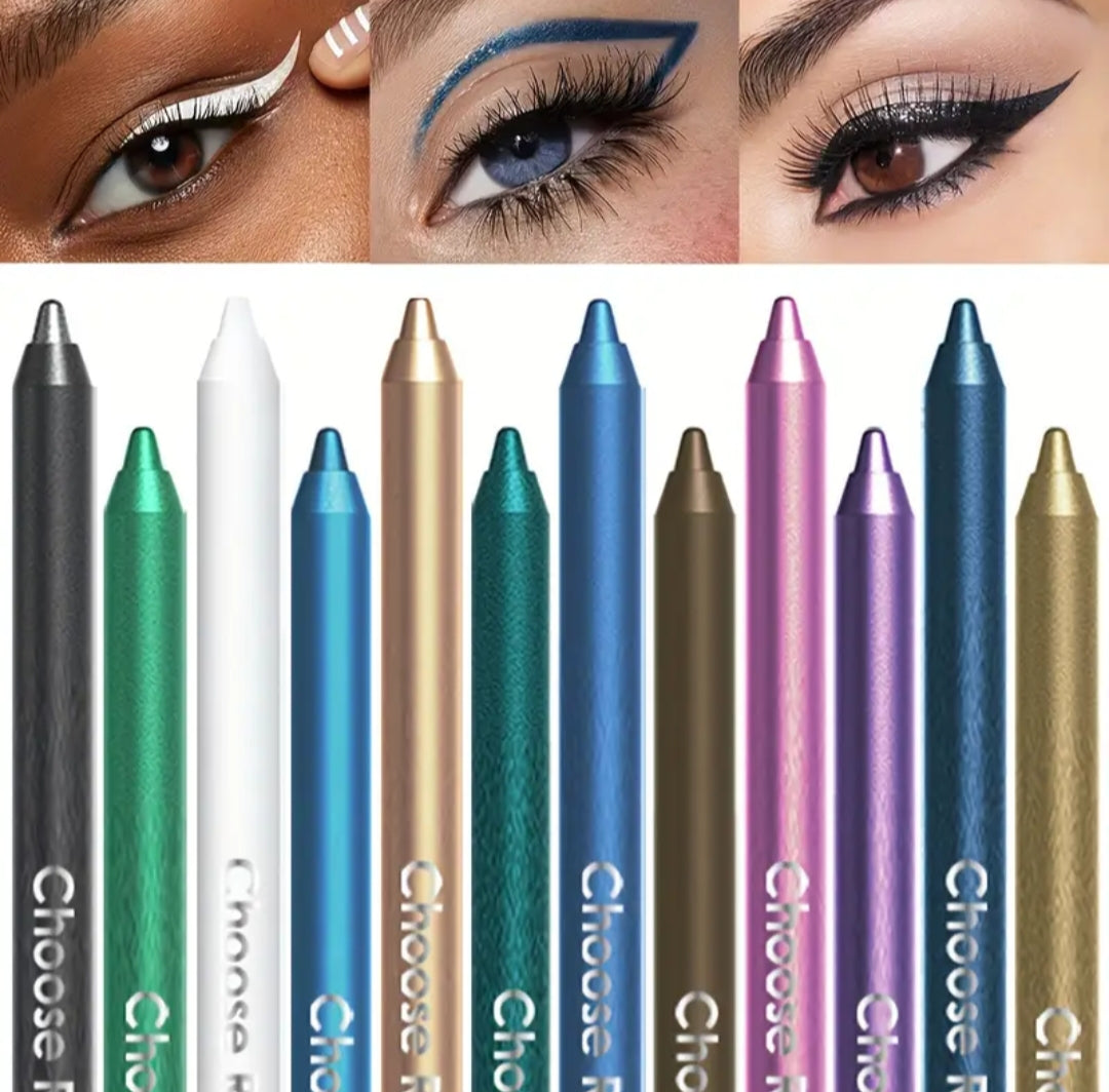 24H Waterproof Eyeliner or Lip liner, Smudge-Proof Long Lasting Color