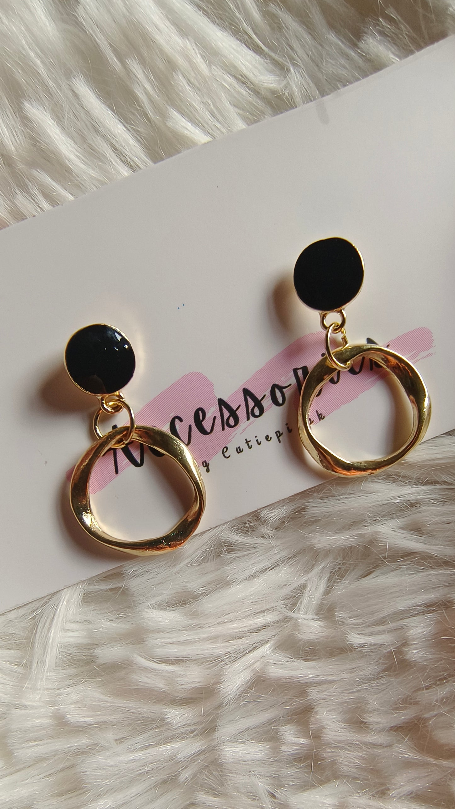Golden Black Studs