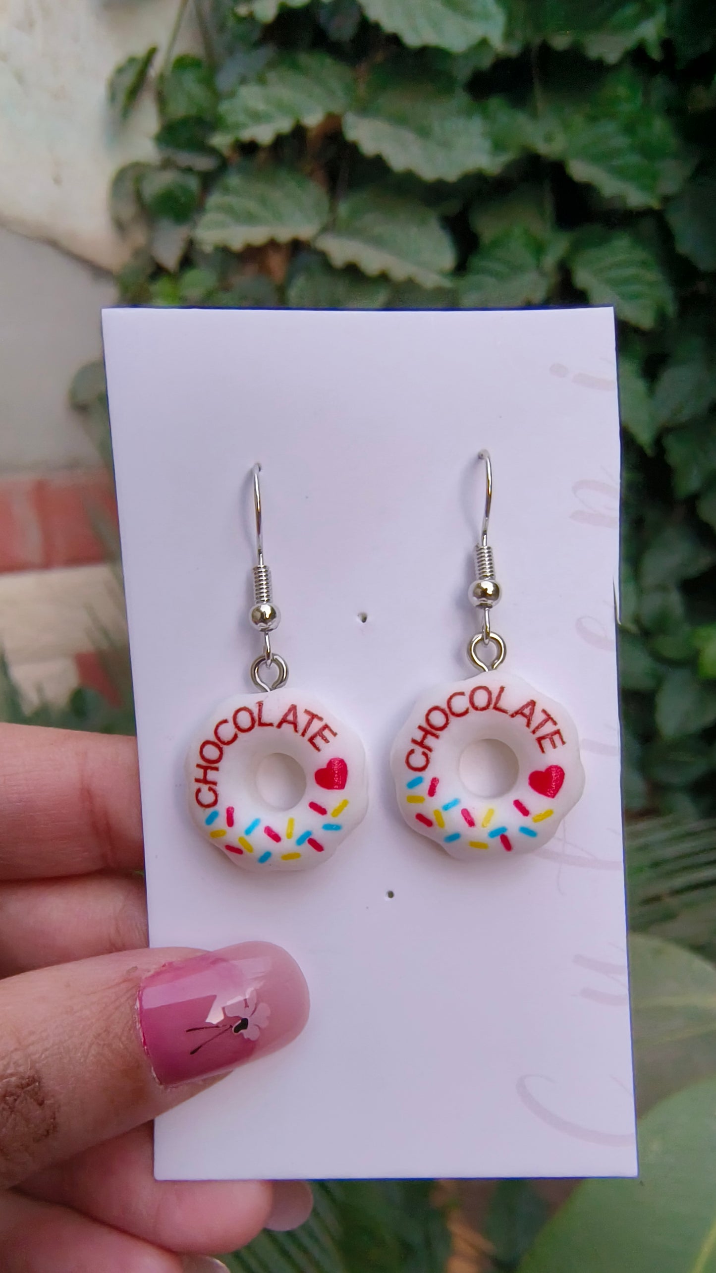 🍩 Chocolate Donut Earrings – Fun & Trendy Acrylic Jewelry for Women & Girls 💖