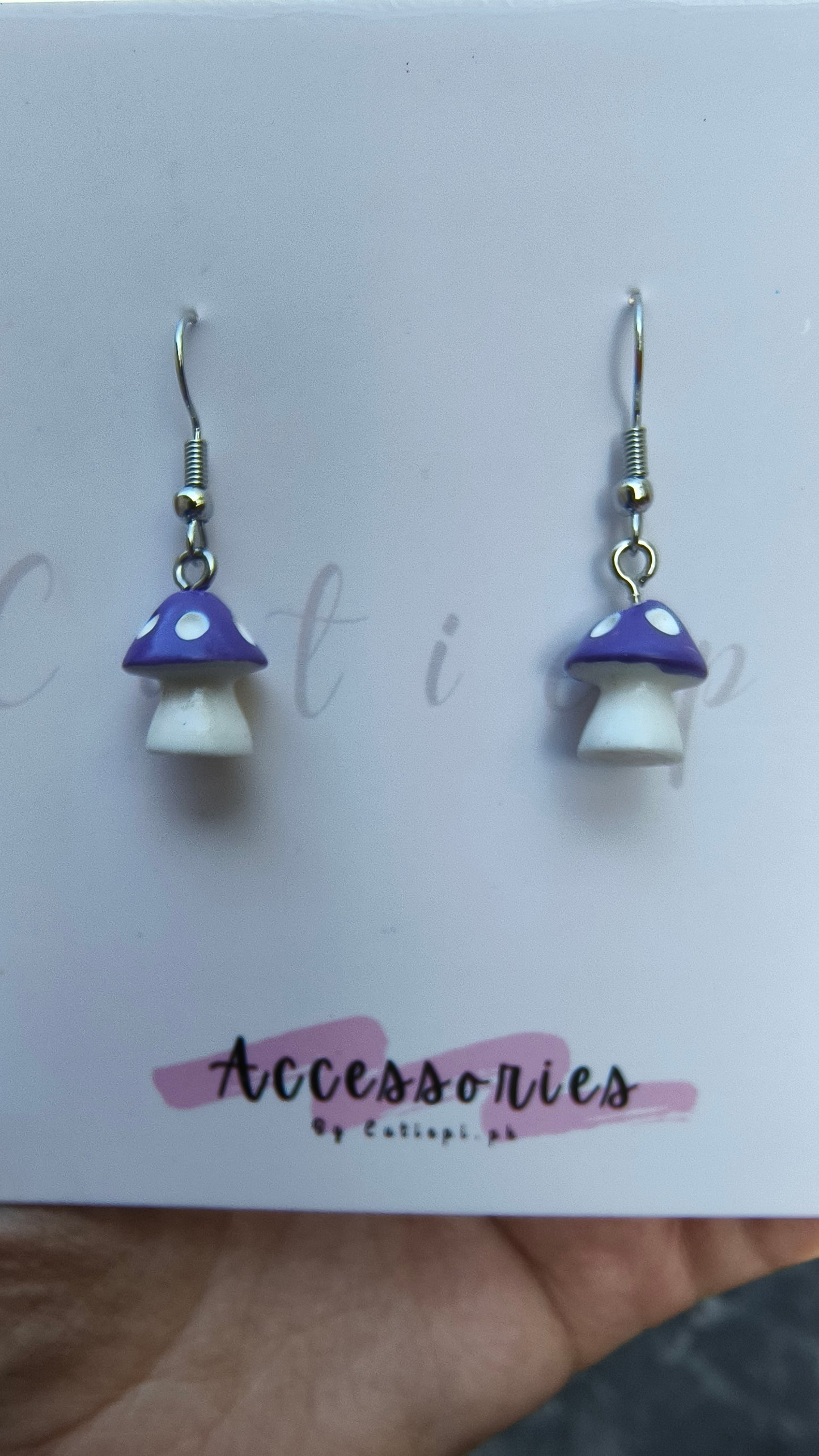 Mini Mushroom Earings