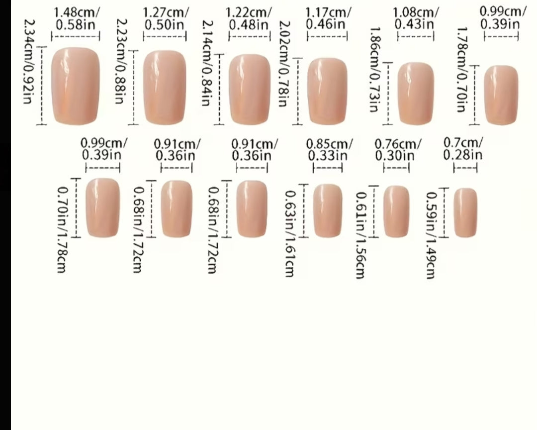 Gold French-20pcs Viral Nails with Application Kit (Eid Special)