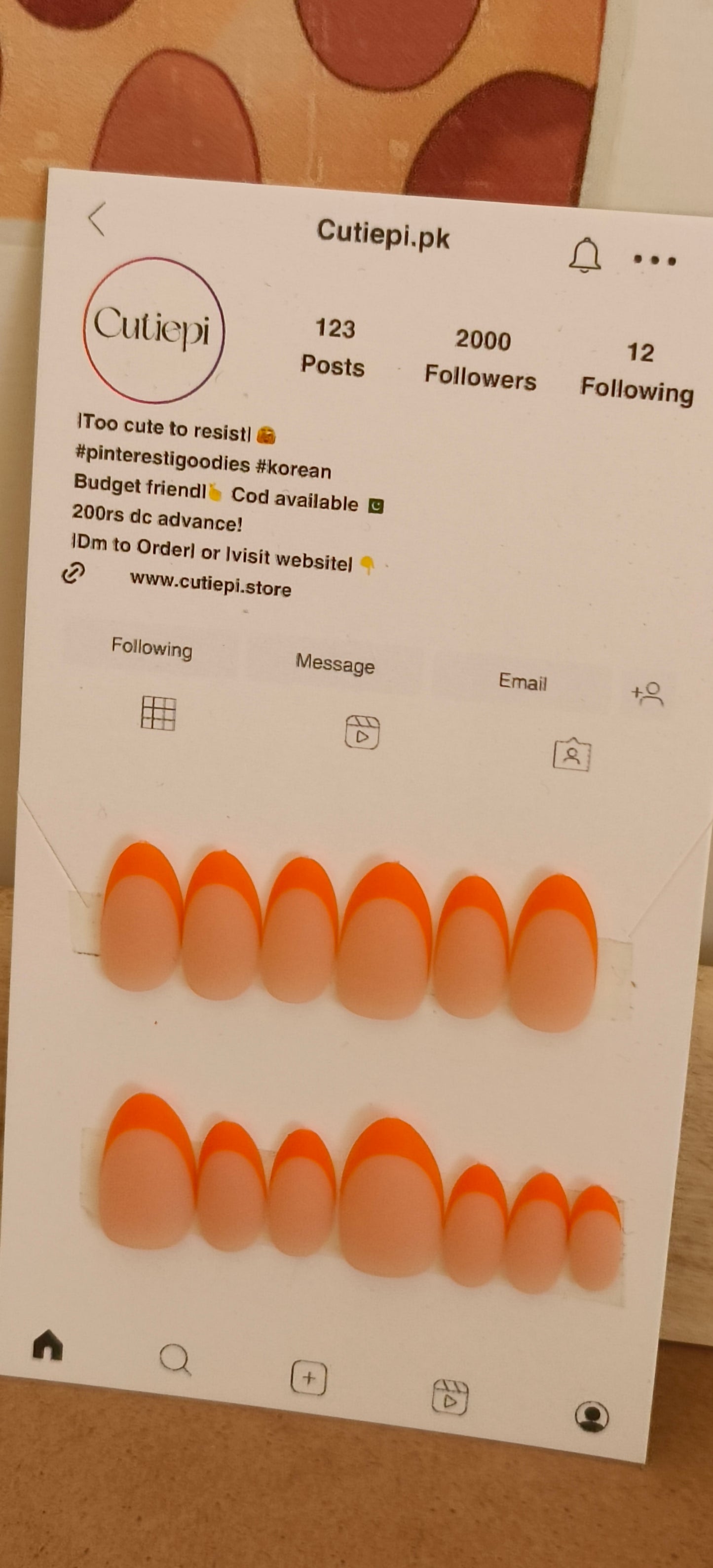 Sunset French – 15pcs with Application Kit