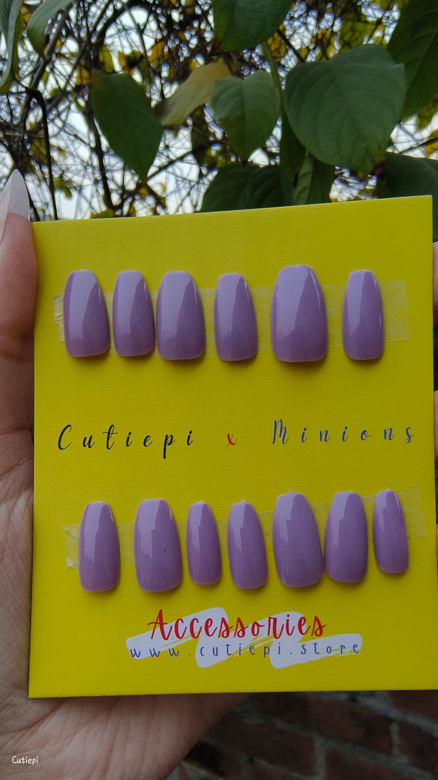 Lavender Luxe - 24pcs Medium Rectangular Press-On Nails