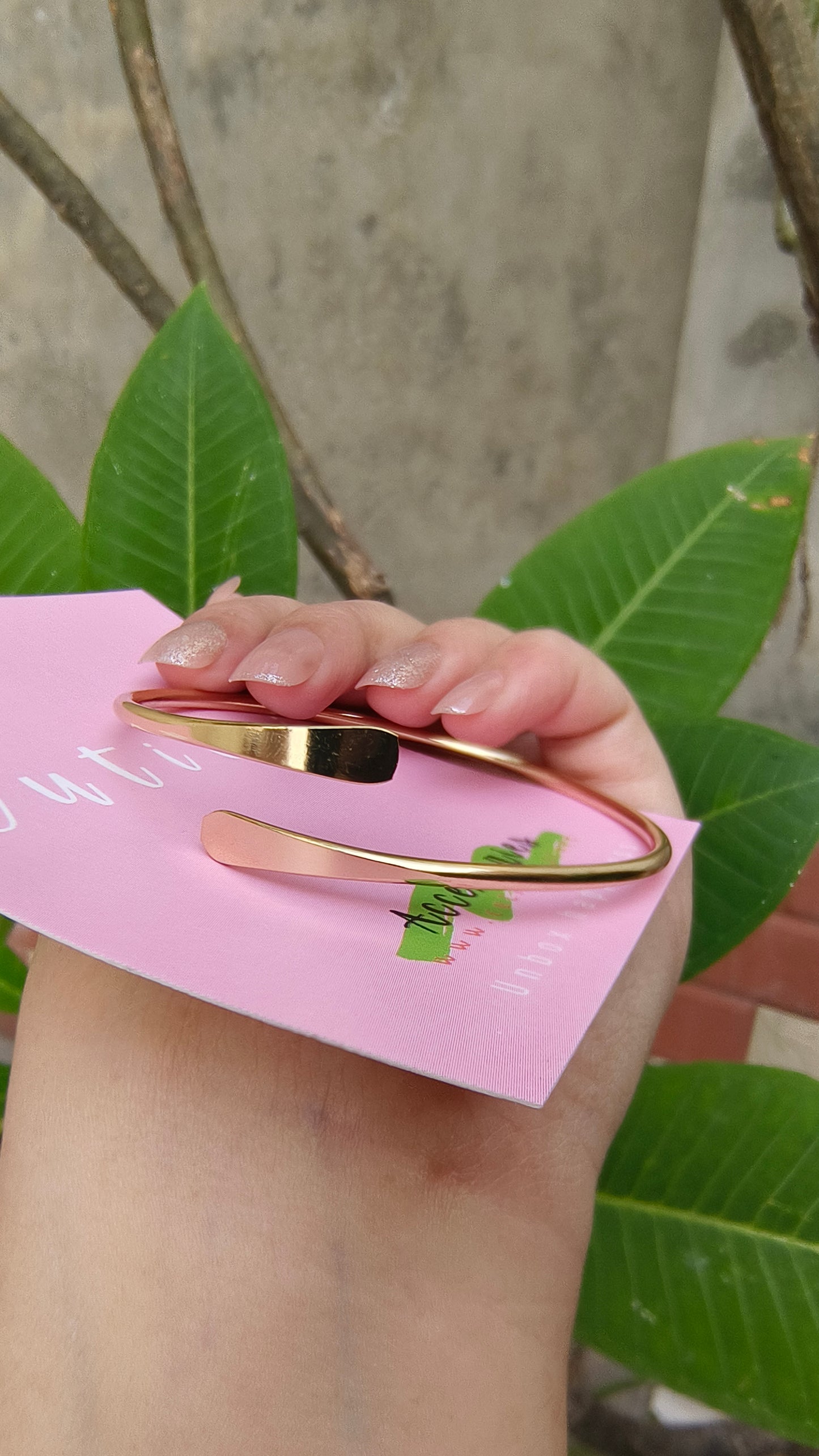 Gold Plated Hug Bracelet