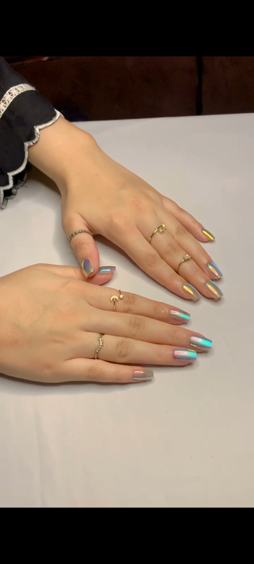 Aurora Cat eye Nail set- 10pcs with Application kit