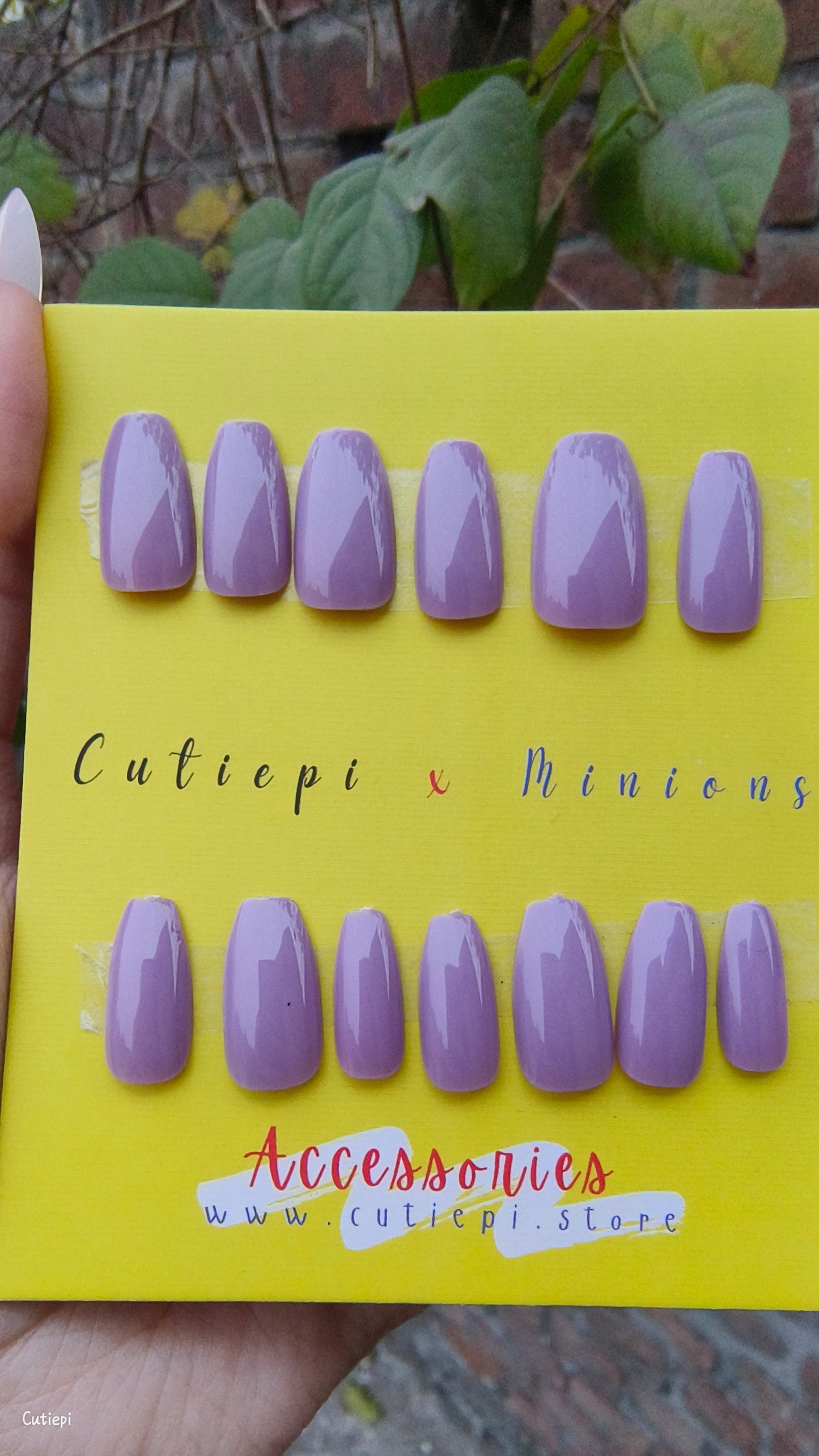 Lavender Luxe - 24pcs Medium Rectangular Press-On Nails
