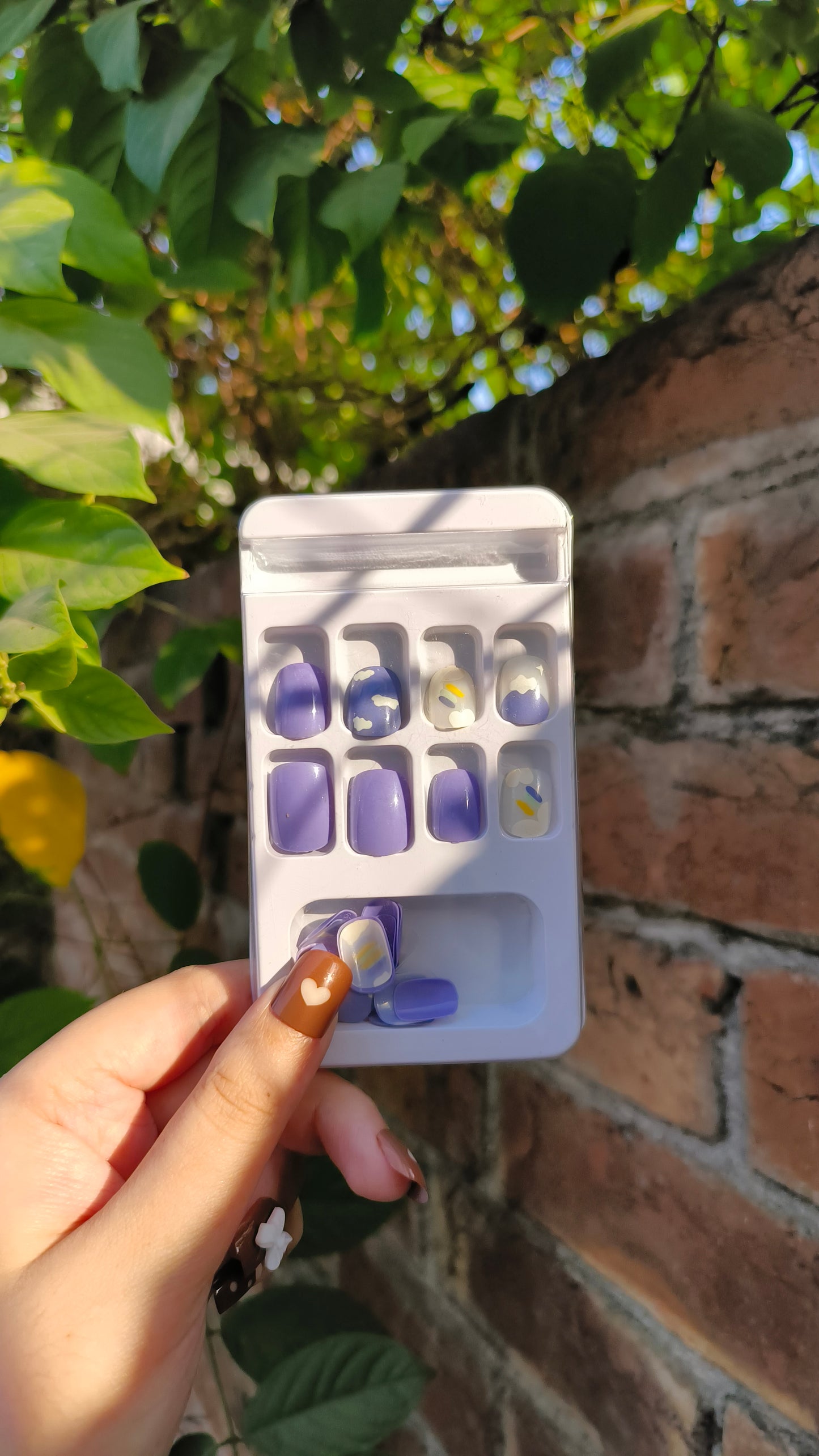 Plain Purple Cloudy Small 24pcs with Application Kit