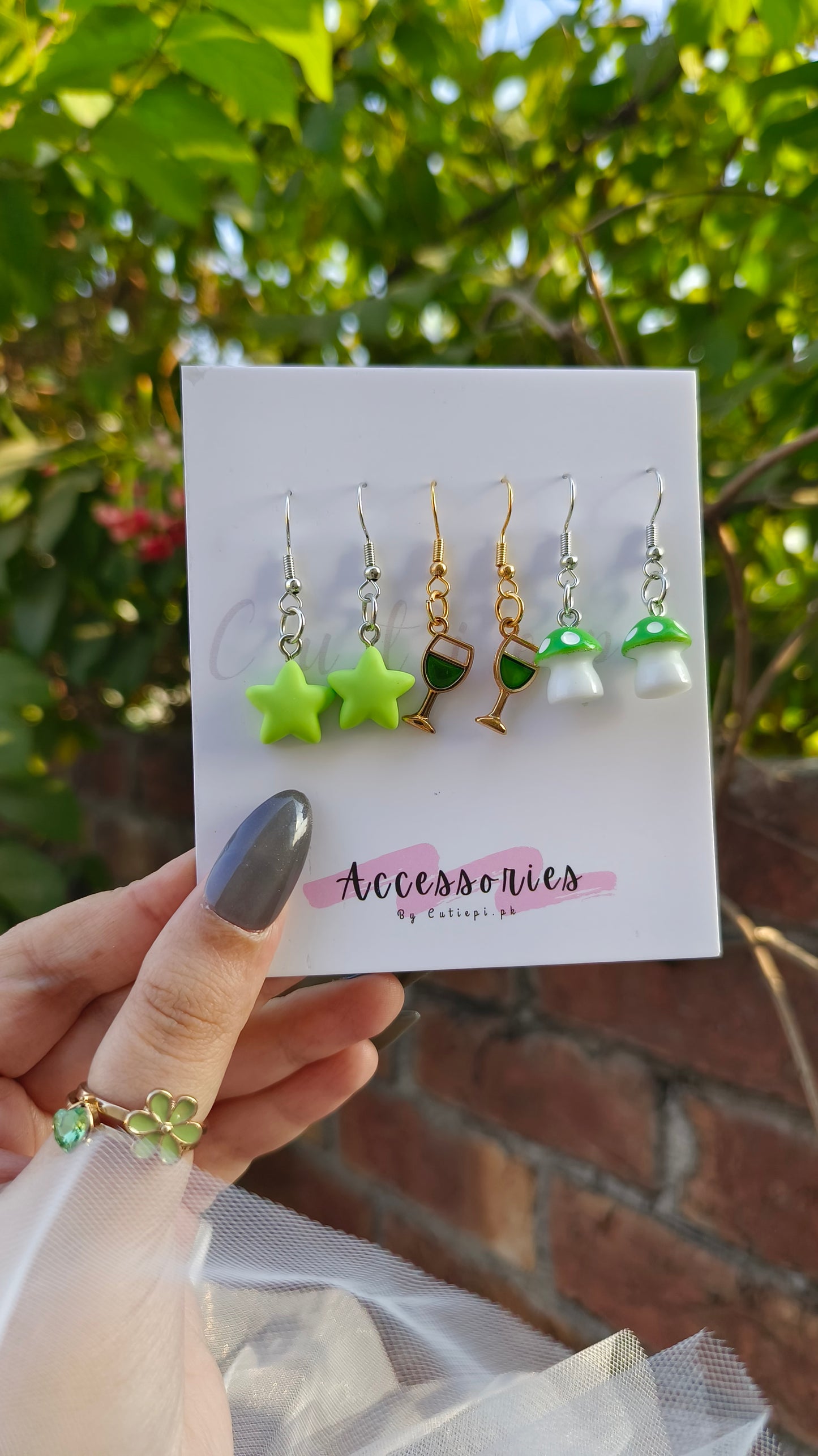 Fun and Fabulous: 3-Pair Creative Colorful Resin Earrings Set"