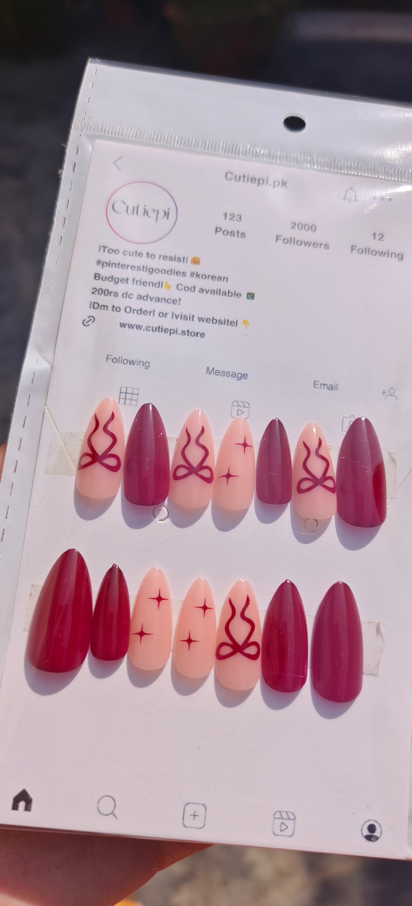 Scarlet Bow Charm – 24pcs with Application Kit