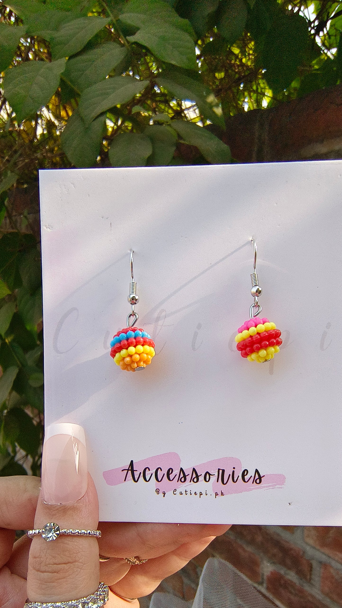 🌟✨ Beaded Ball Earrings – Elegant & Playful Statement Jewelry for Women