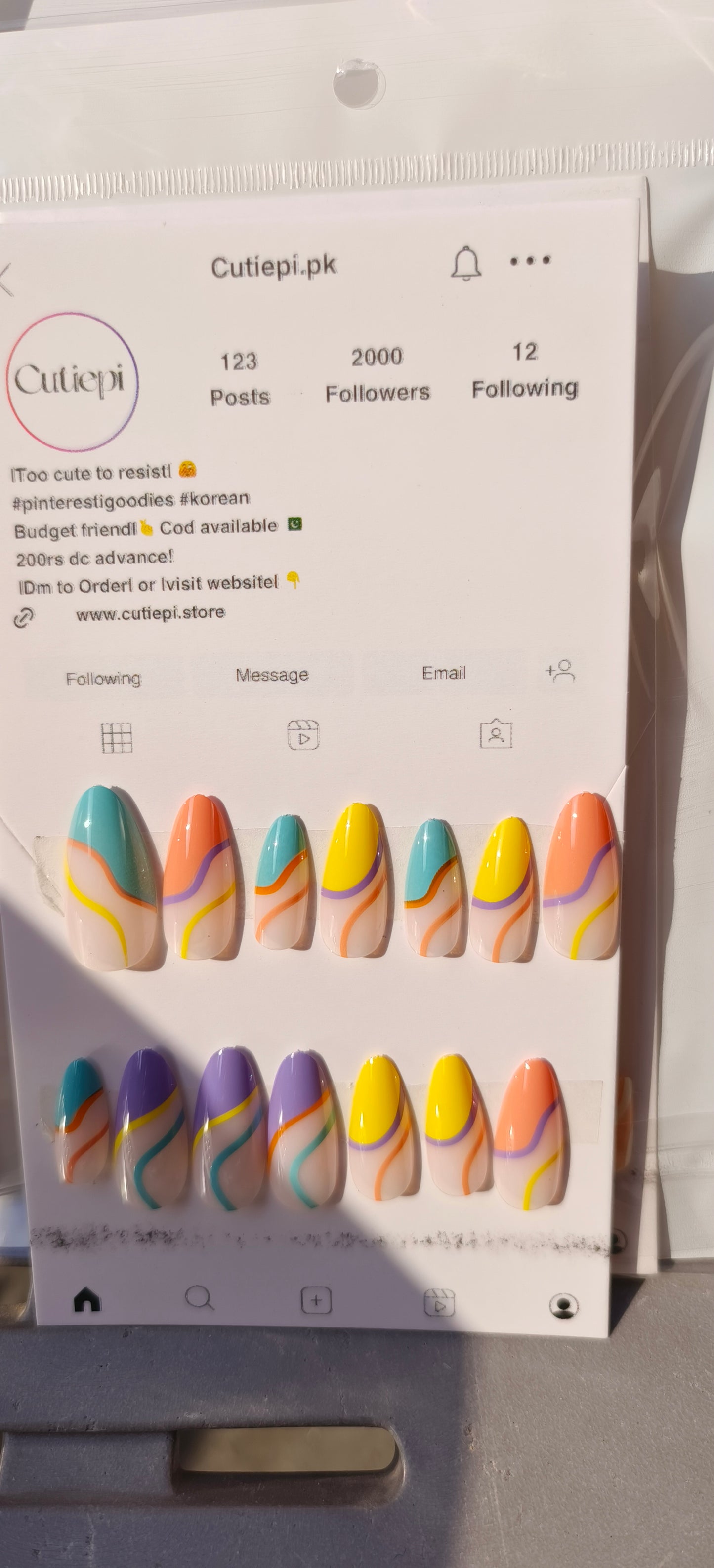 Rainbow swirl 24pcs with application kit