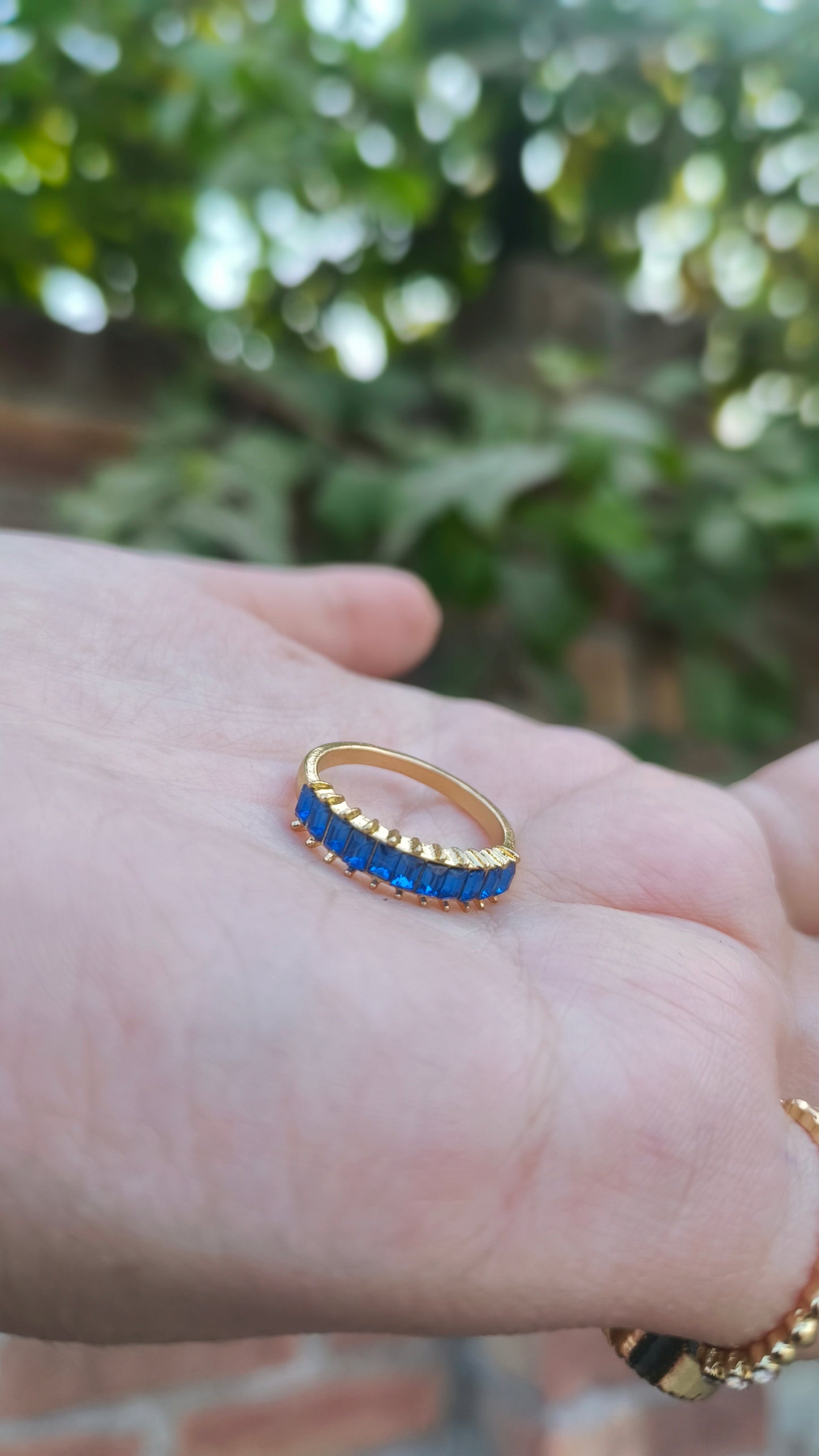 ๐ Elegant Round Blue Ring โ Timeless & Chic Jewelry for Women ๐