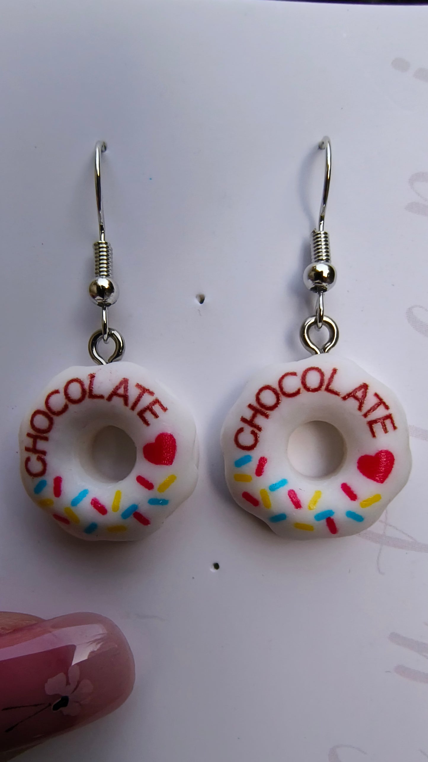 🍩 Chocolate Donut Earrings – Fun & Trendy Acrylic Jewelry for Women & Girls 💖