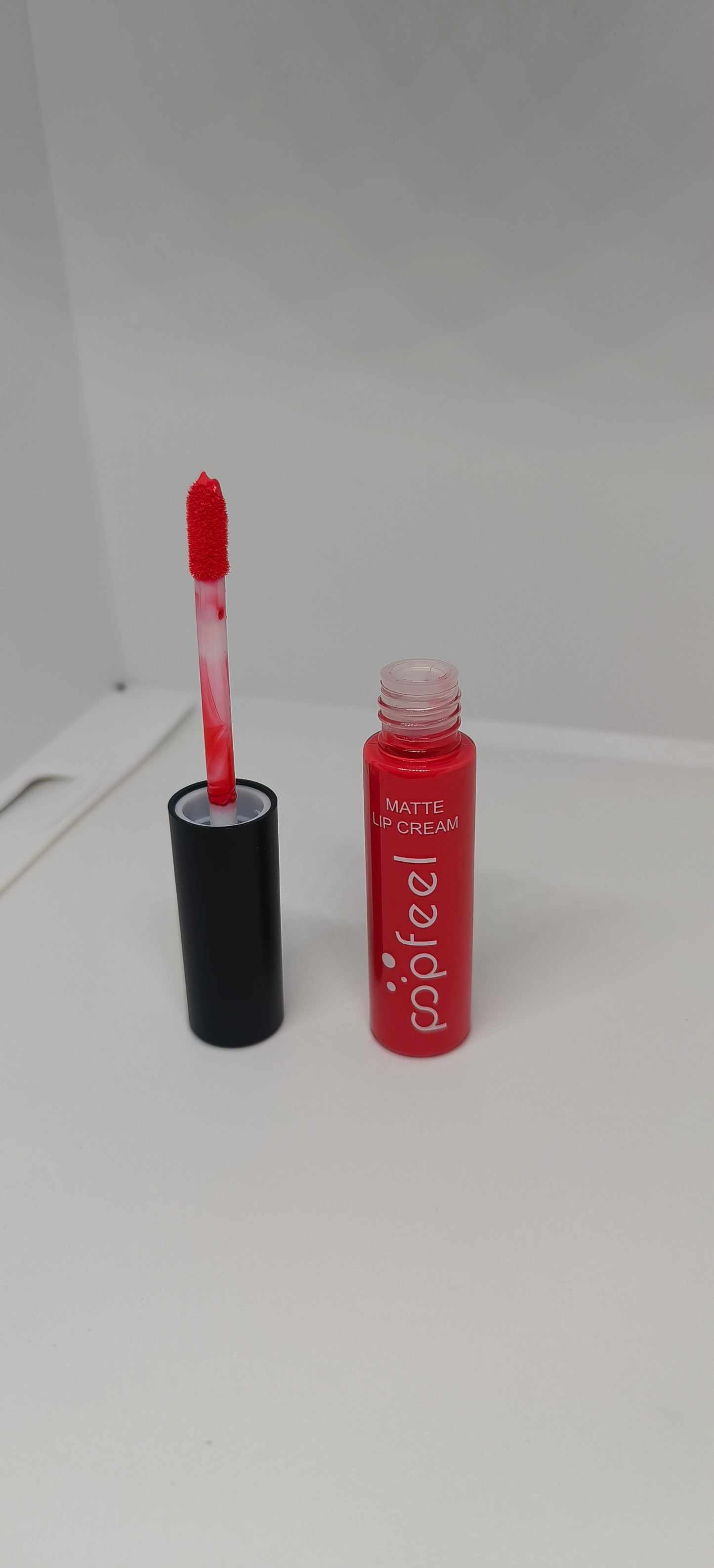 Popfeel Matte Lip Cream – Pinkish Red