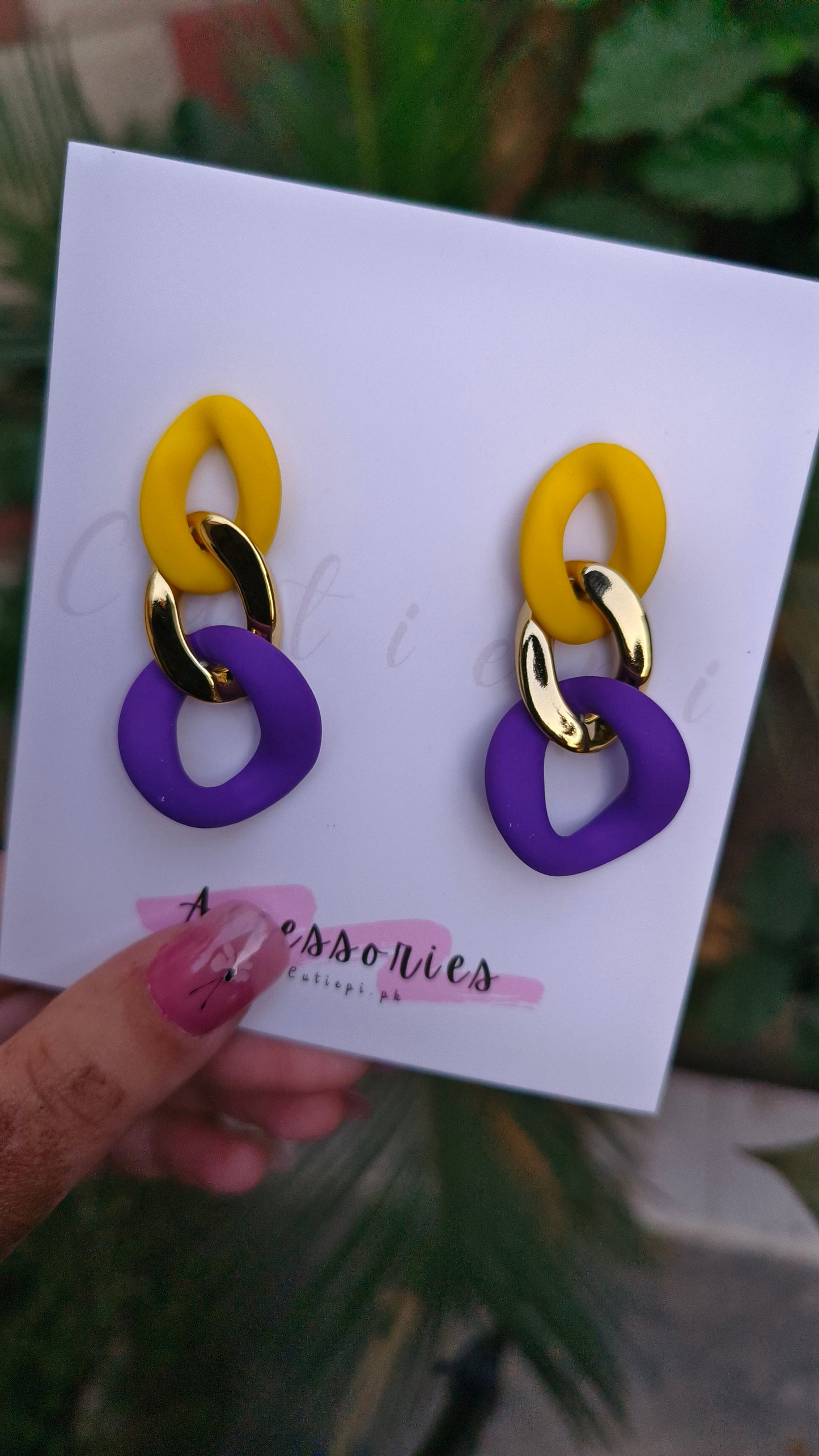 ✨ Chic Geometric Long Dangle Earrings – Colorful Acrylic Jewelry for Women 🌈