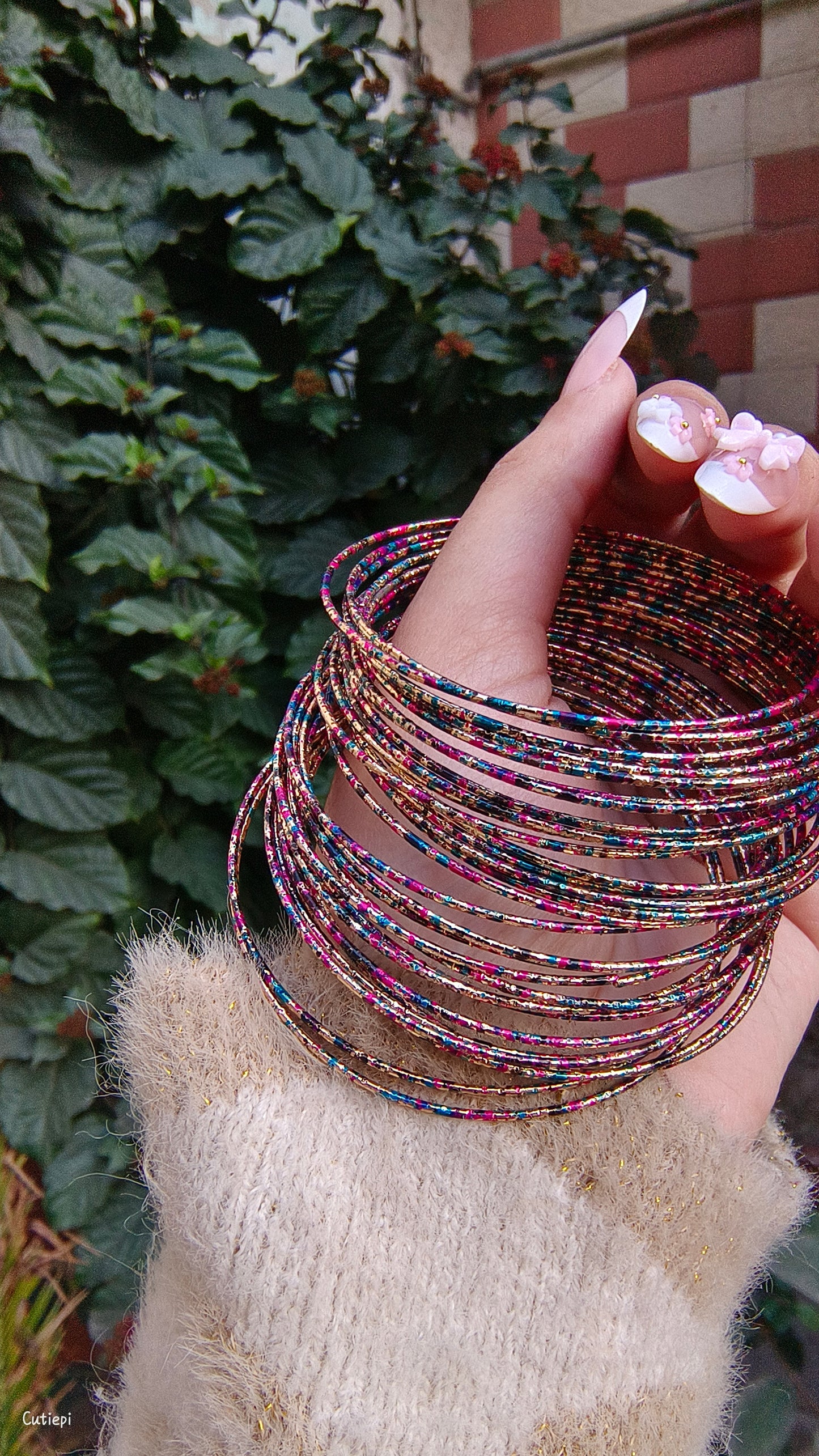6pcs Starry Sky Bangle Set – Timeless Elegance