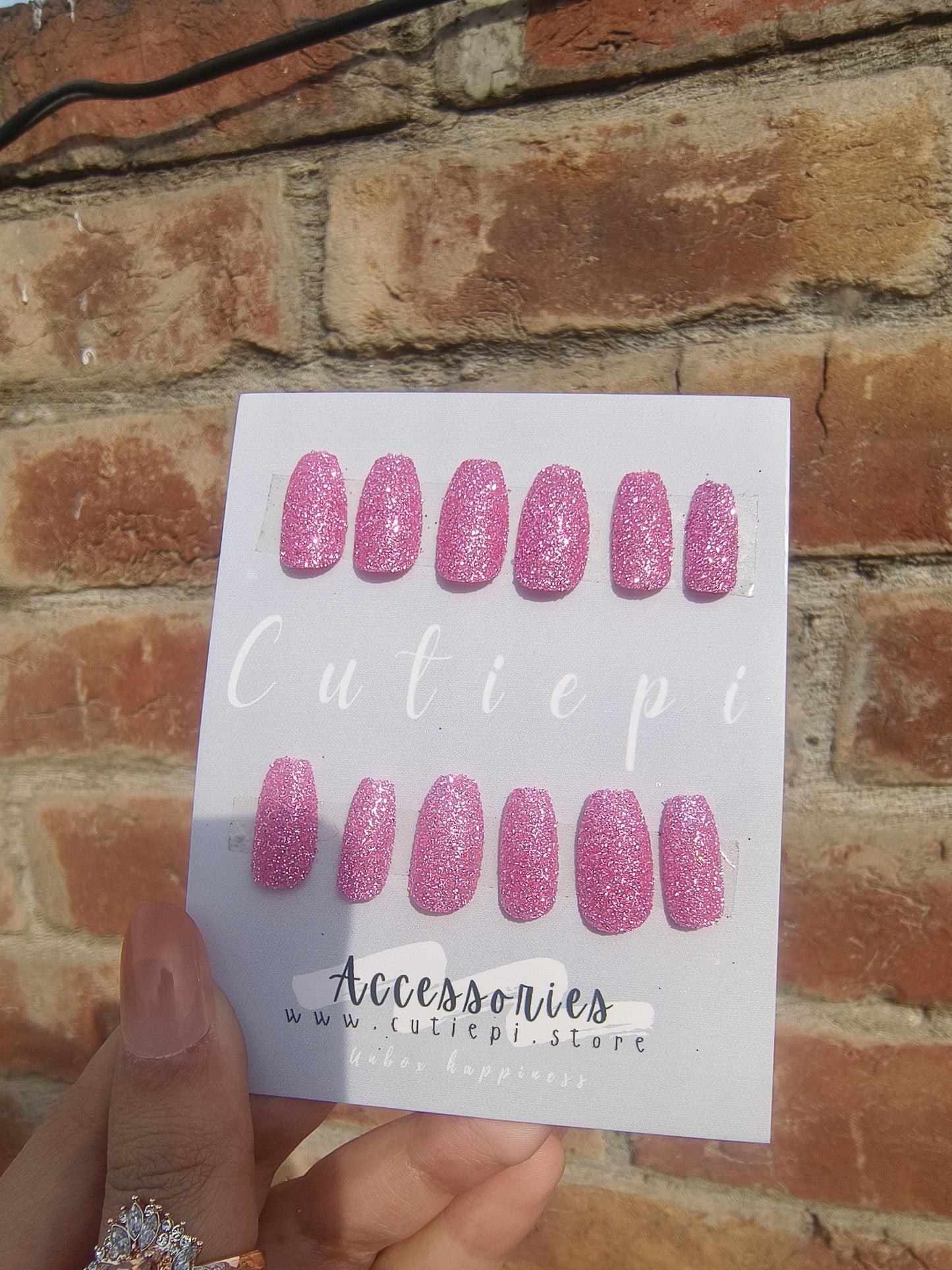 Blush Glow – 24pcs Soft Pink Nail Set with Application Kit