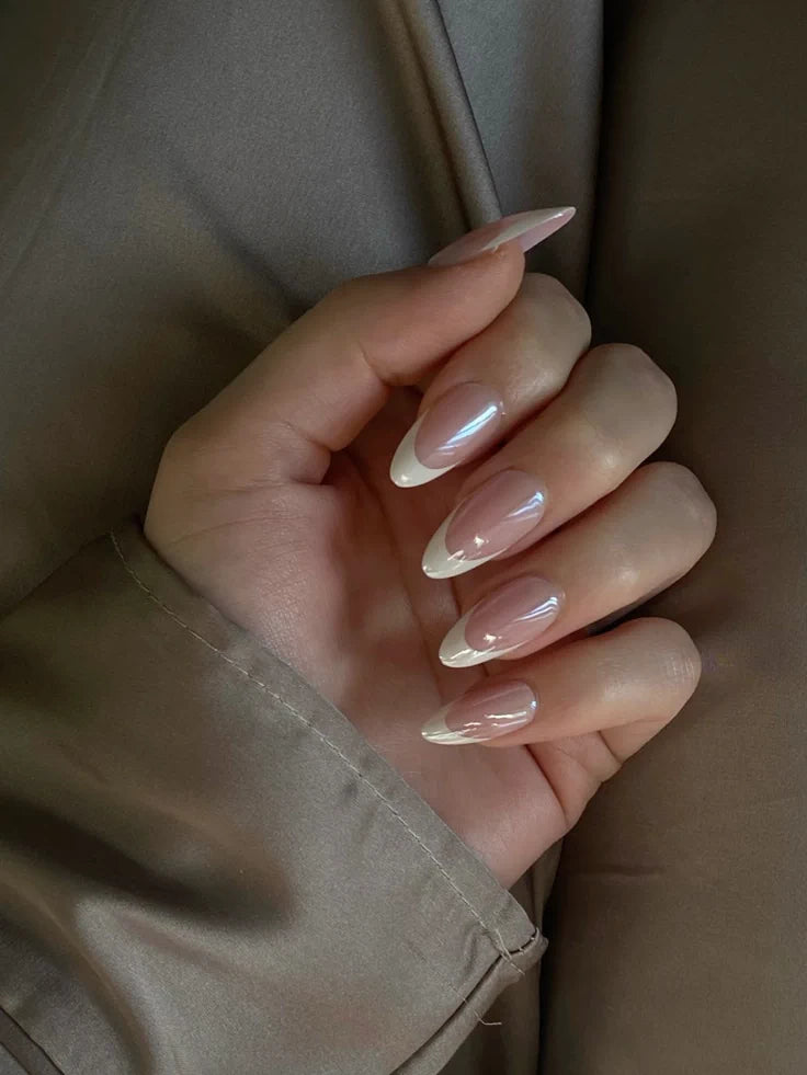 Shine French-15pcs Gel Nails with Application Kit