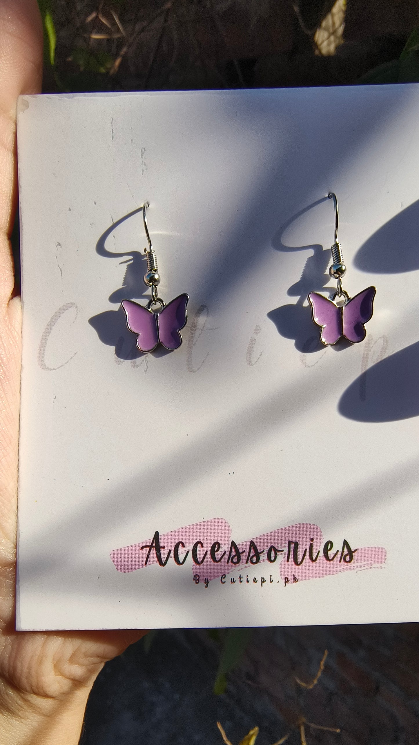 Butterfly earings-chic and metalic