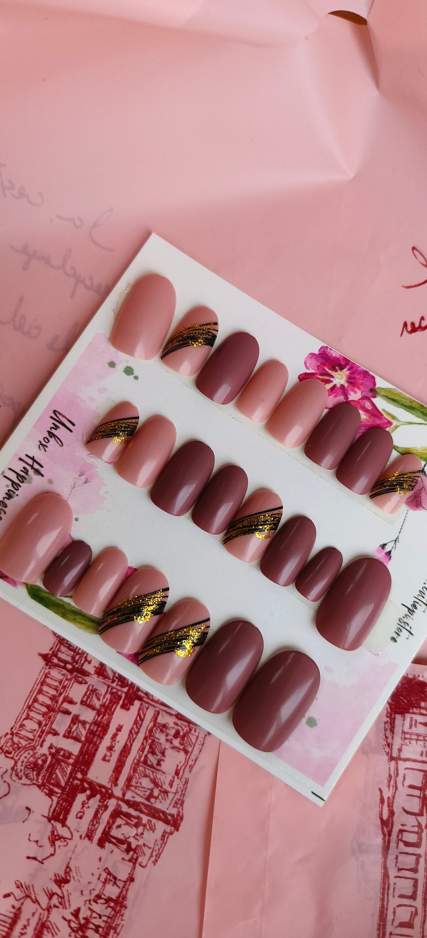 Mocha Stripes – 24pcs with Application Kit