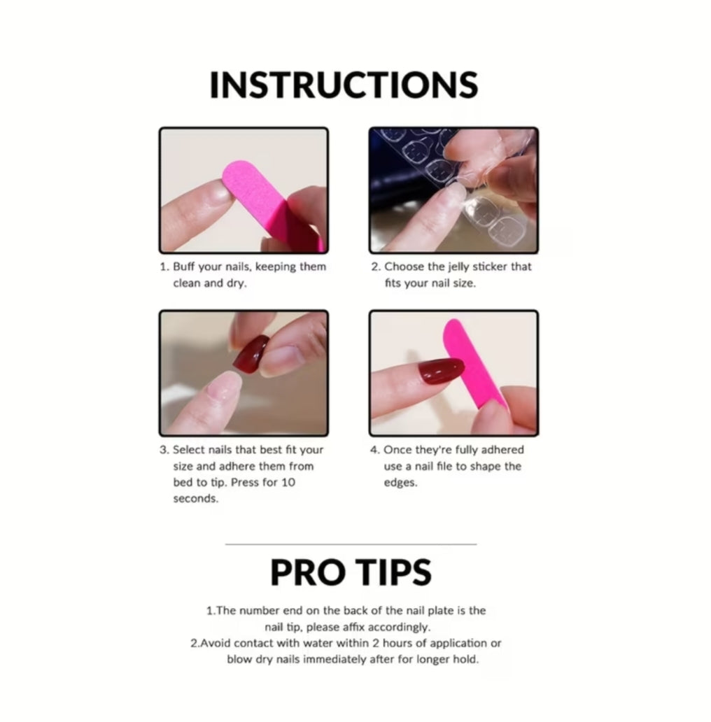 how to apply press ons easily