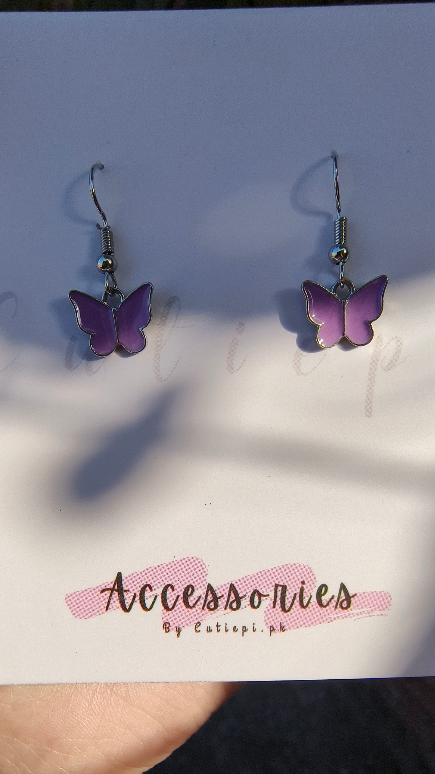 Butterfly earings-chic and metalic