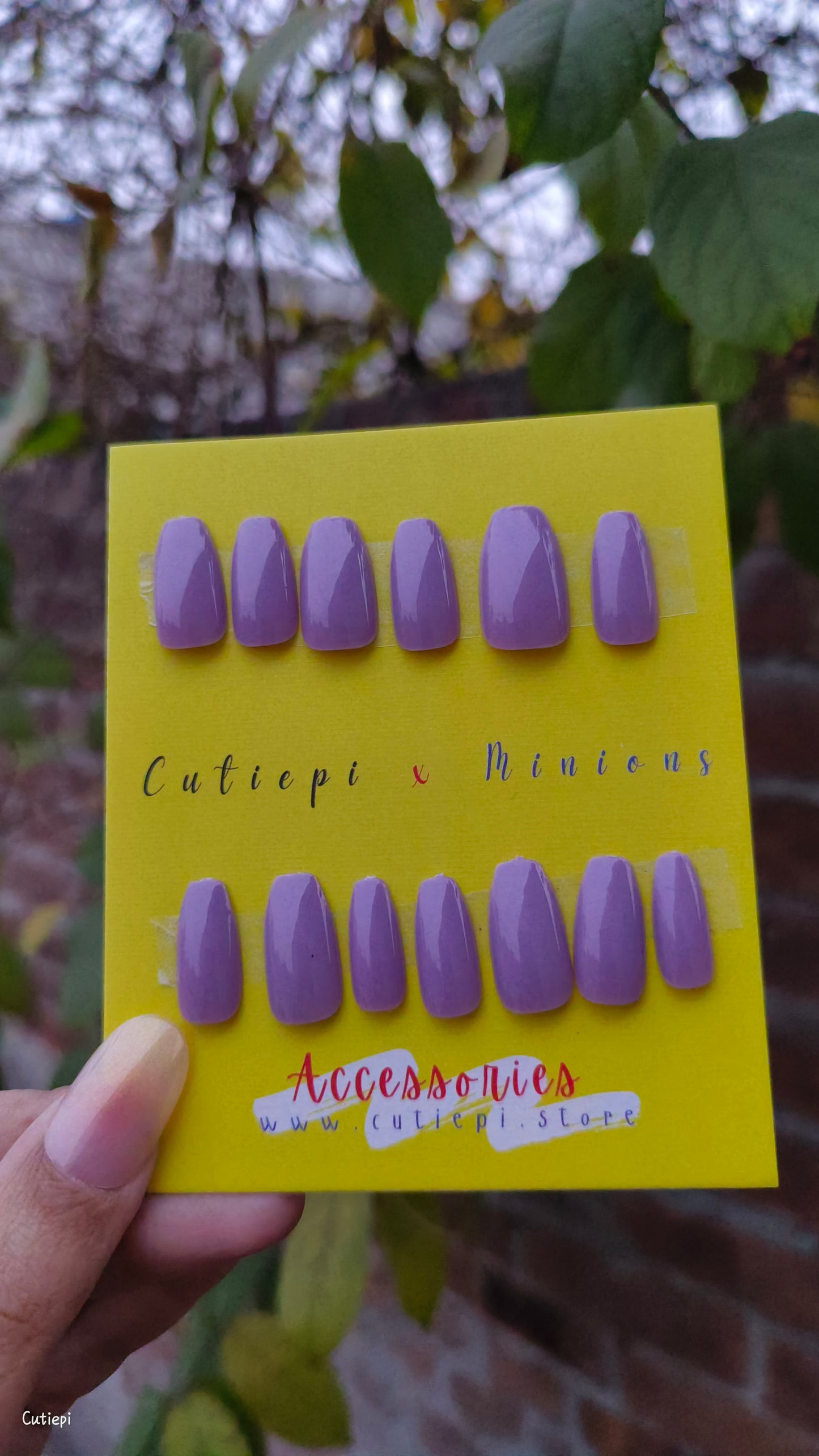 Lavender Luxe - 24pcs Medium Rectangular Press-On Nails
