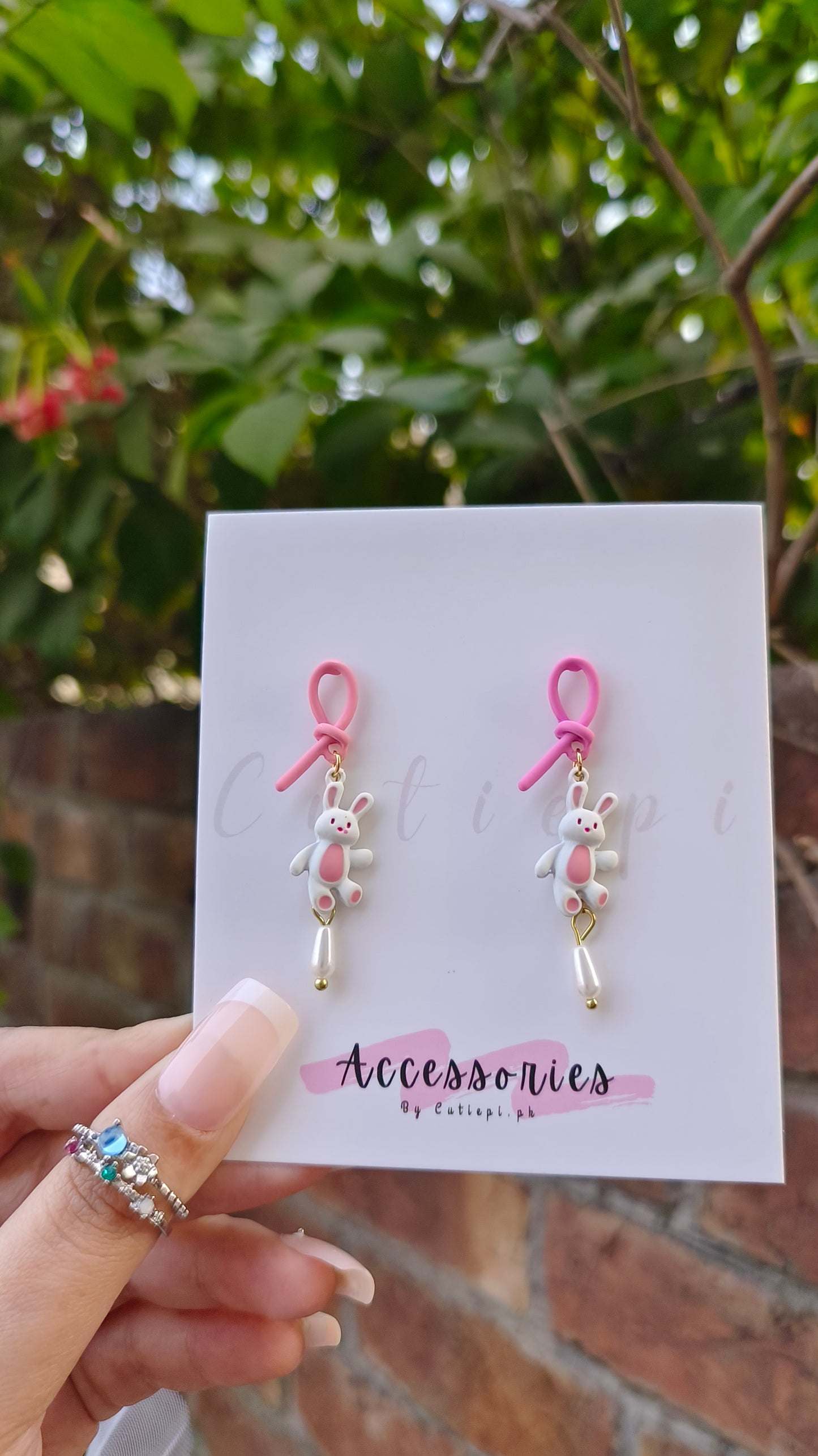 14K Gold-Plated Rabbit & Carrot Drop Earrings – Playful & Elegant Design