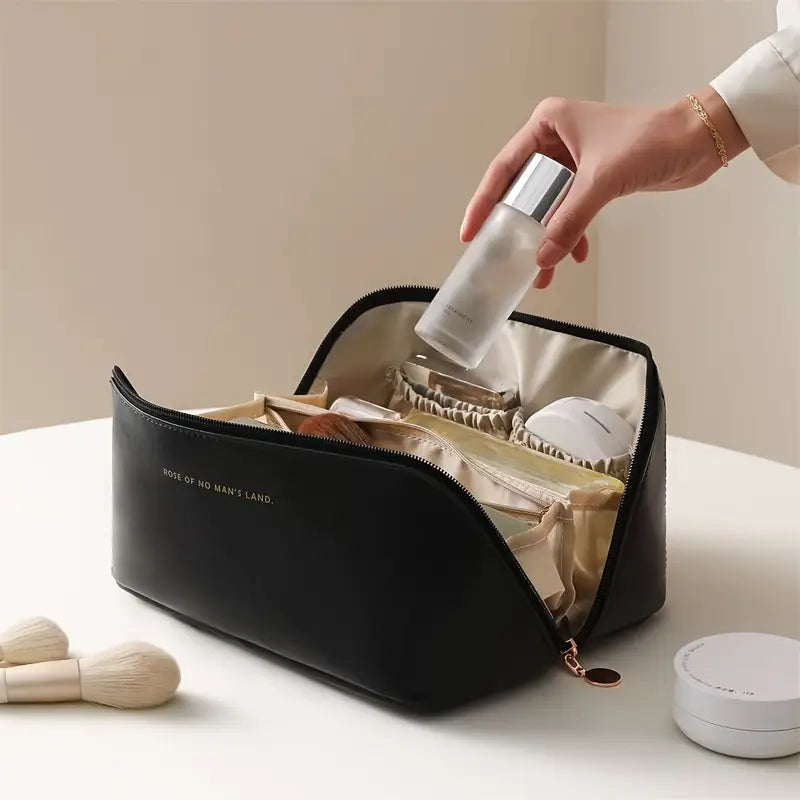 CloudZip: PU Pillow-Style Travel Makeup storage bag (Imported Leather) Flat 50% off on New Arrivals - On our 10k Followers Celebration - For 24 hrs only