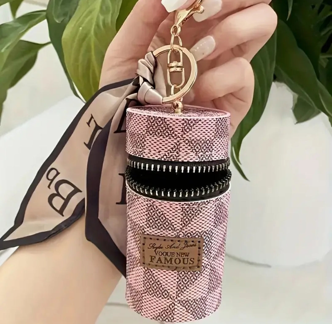 Mini Vintage Coin Purse - Classic Zippered Keychain Wallet