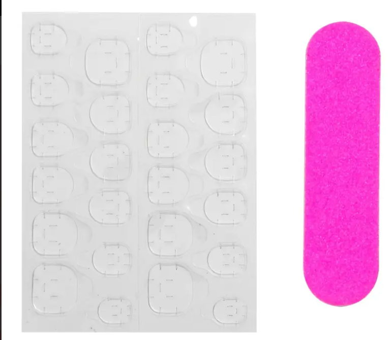 Chrome Shine- Premium Quality Gradient Press on Nails with Application Kit