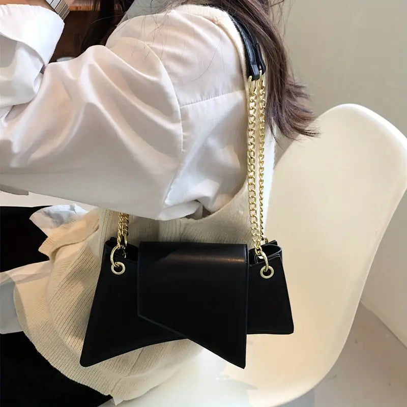 MidnightGleam – Black Shoulder Bag