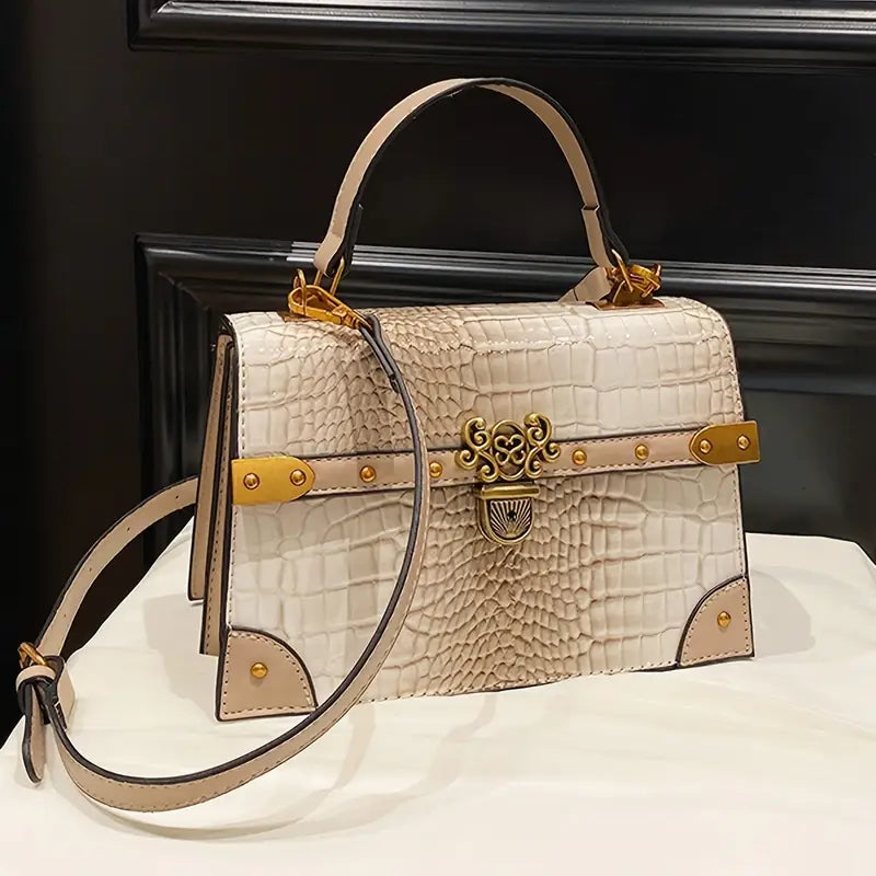 CrocCharm – Khaki Handbag
