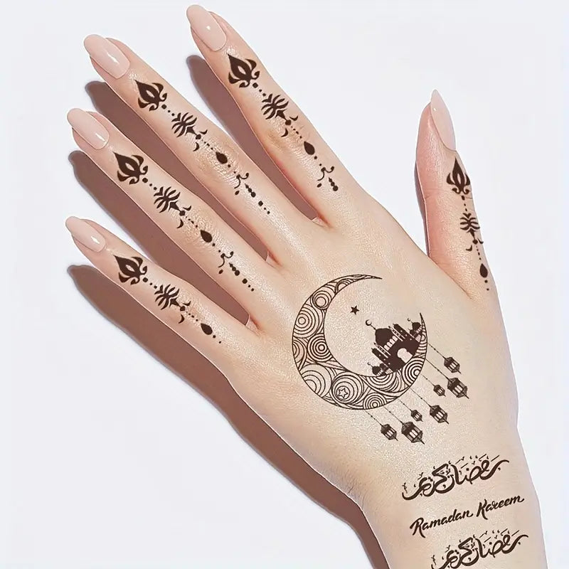 1pc temporary henna sheet (ramadan and eid)