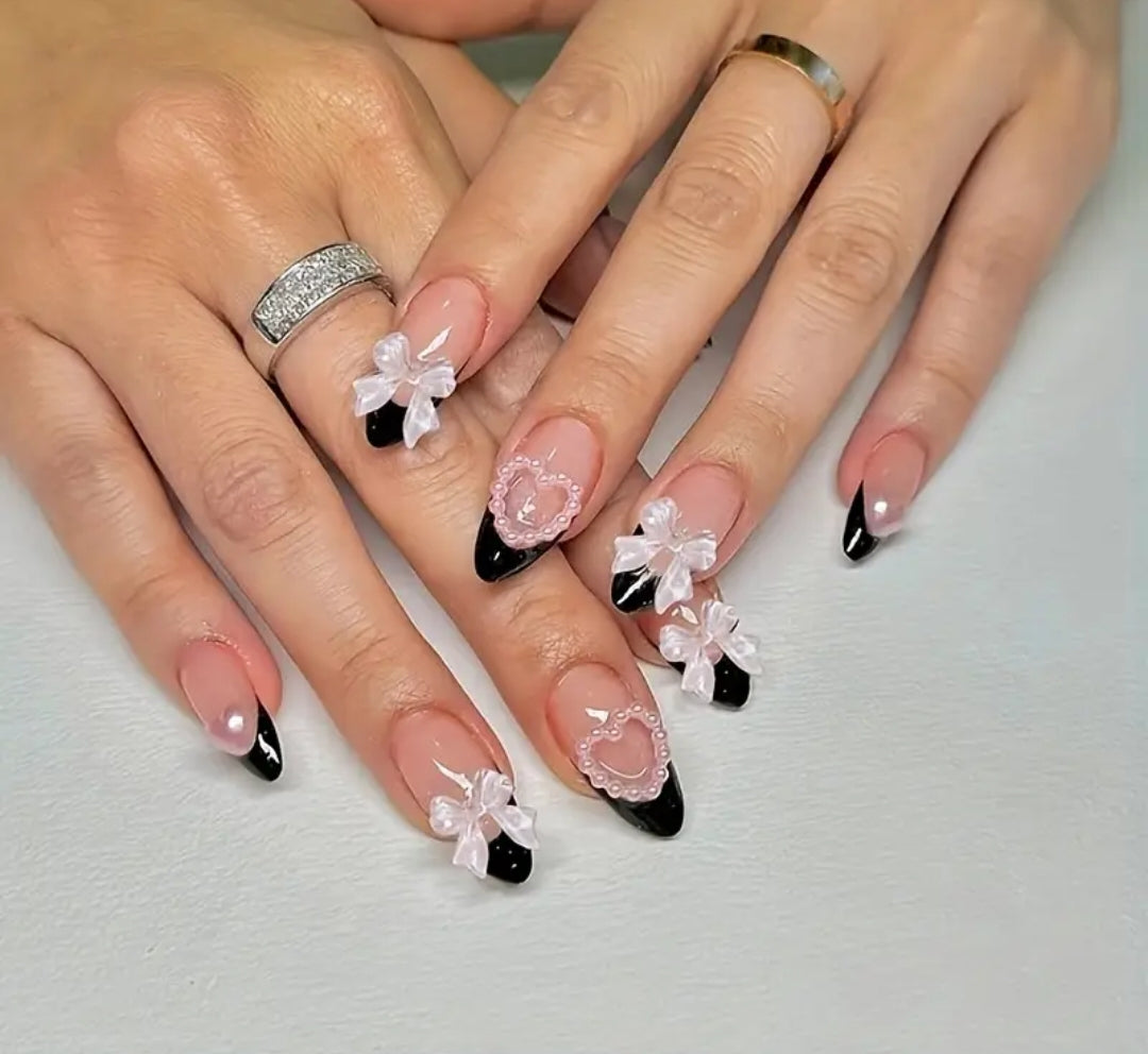 Black French - 24pcs with Application kit