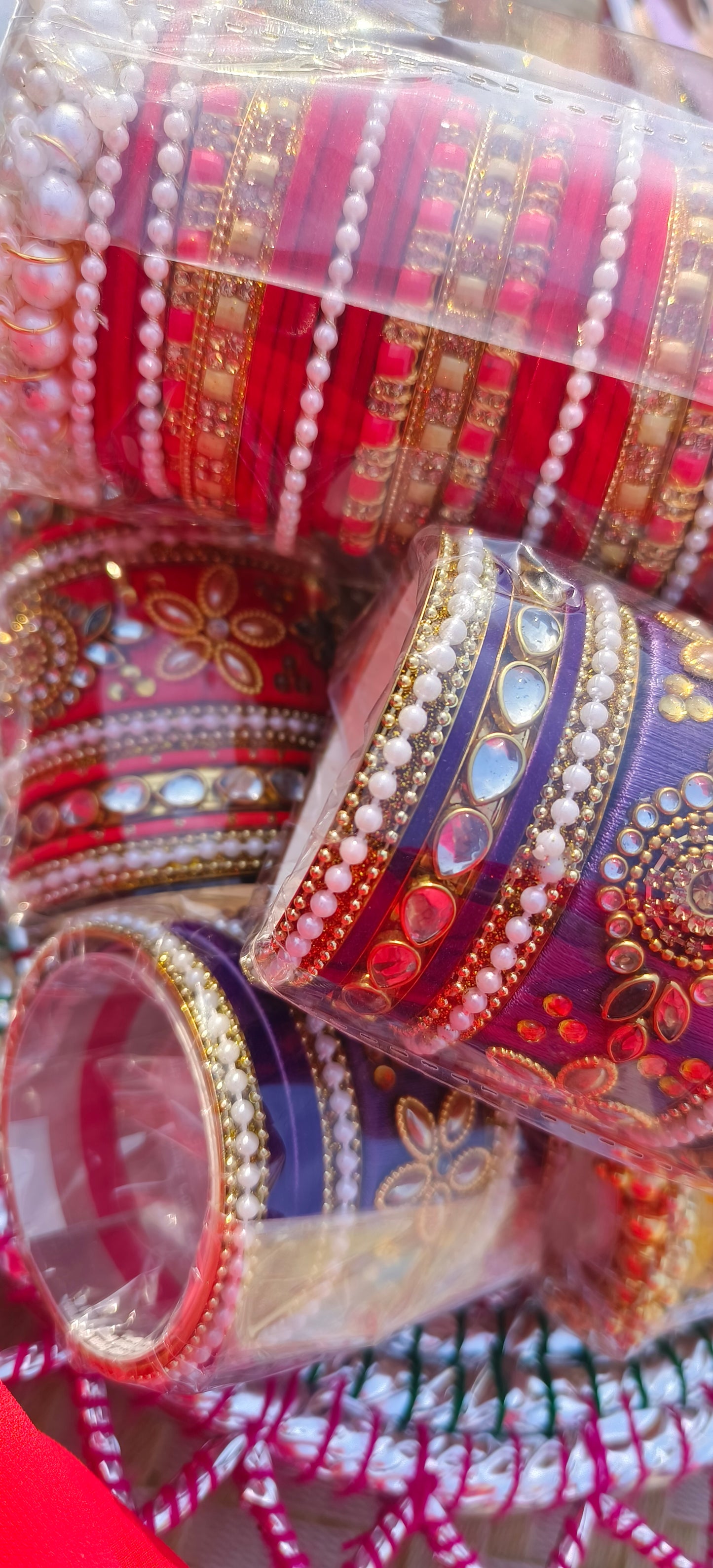 Regal Purple Kundan Bridal Bangles ✨💜