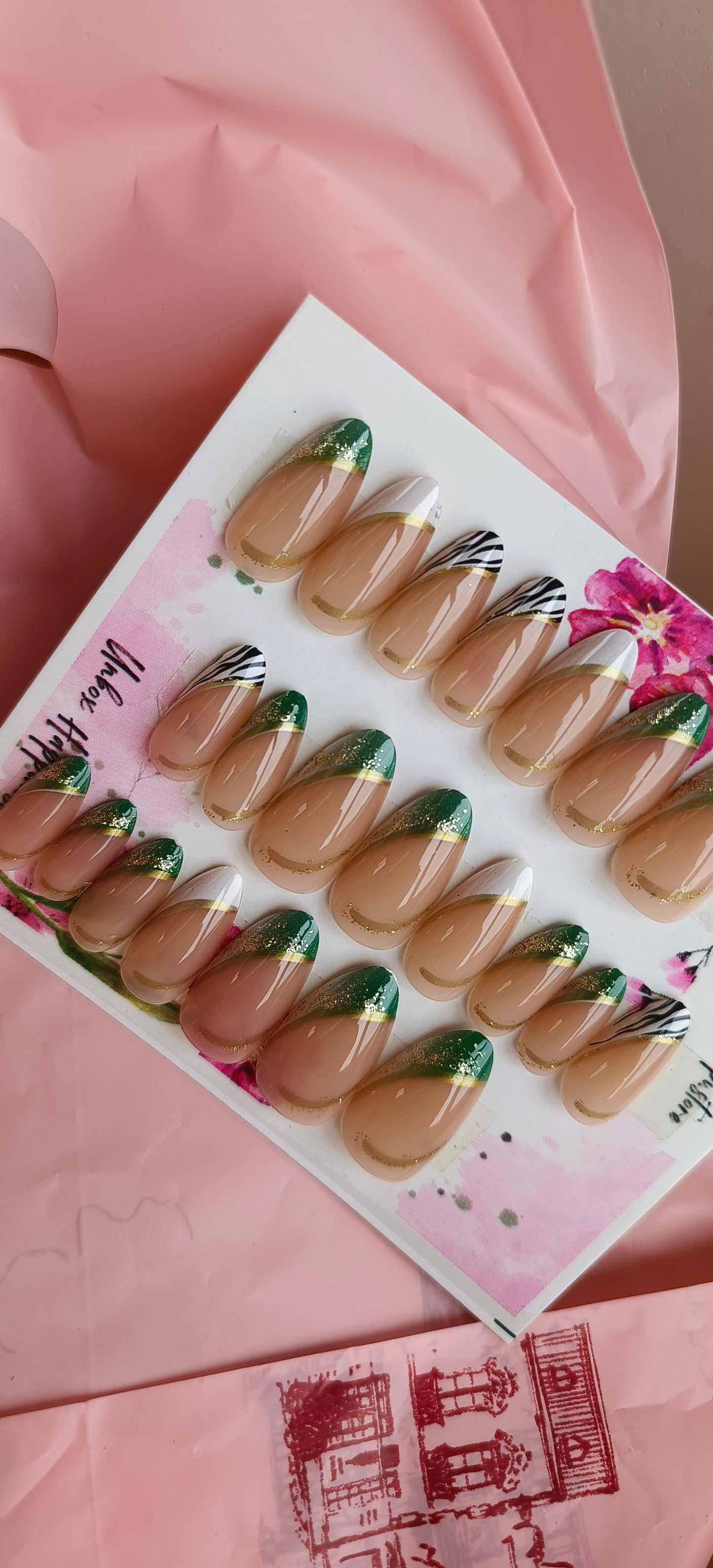 Emerald Elegance – 24pcs with Application Kit