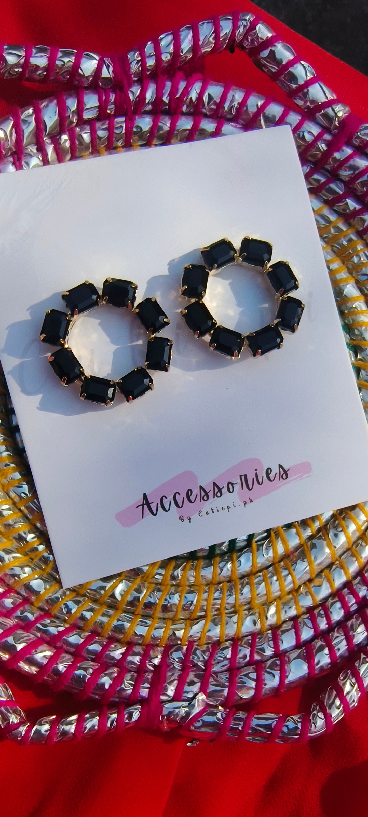 Classic Black Hoop Earrings