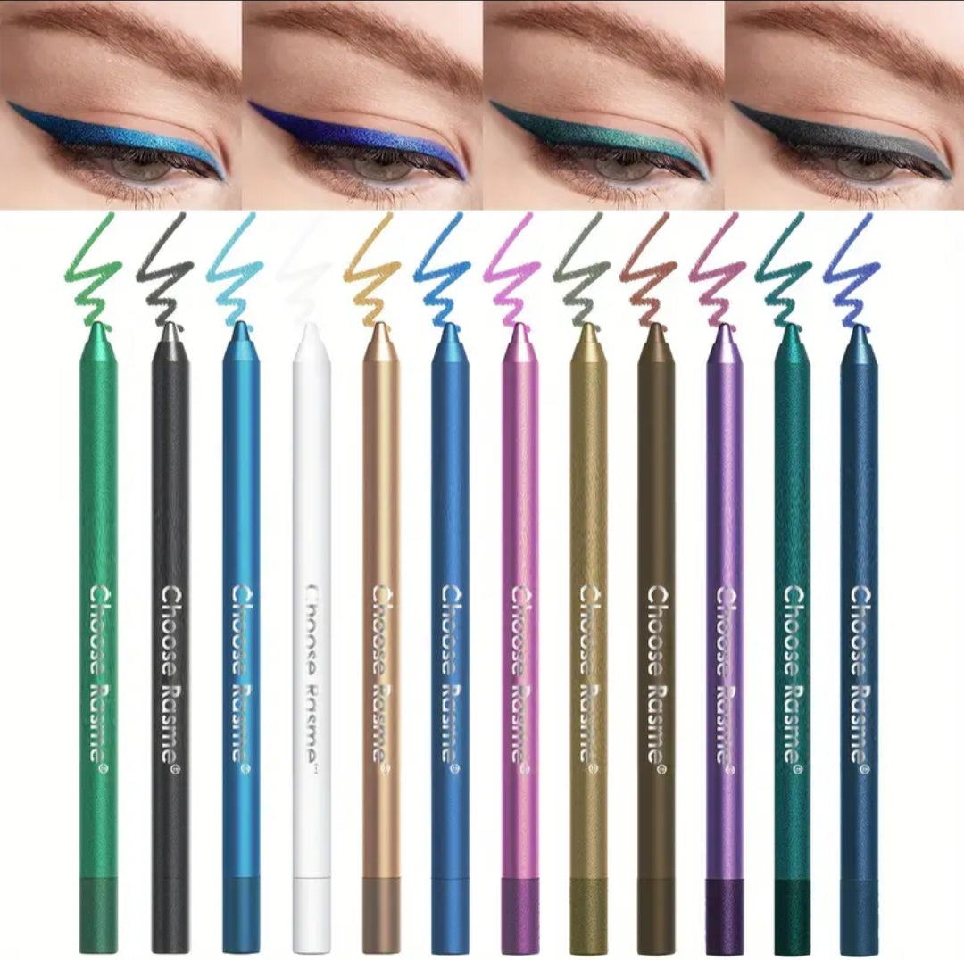24H Waterproof Eyeliner or Lip liner, Smudge-Proof Long Lasting Color