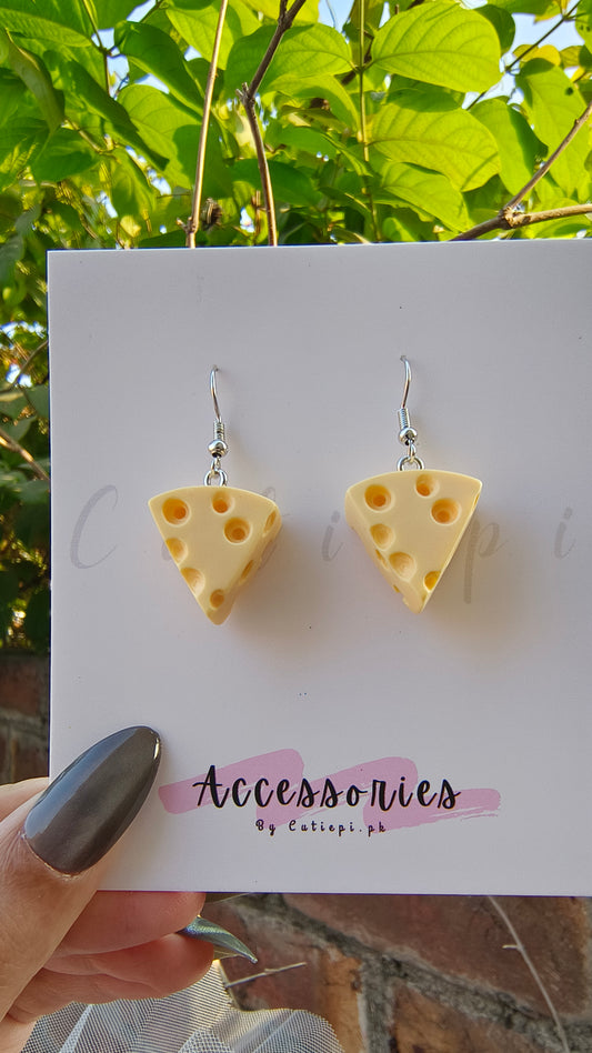 🧀 Cheese Earrings – Fun & Quirky Acrylic Jewelry for Trendy Looks