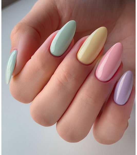 Pestle Beauty Trendy Soft tone Nails – 24pcs with Kit