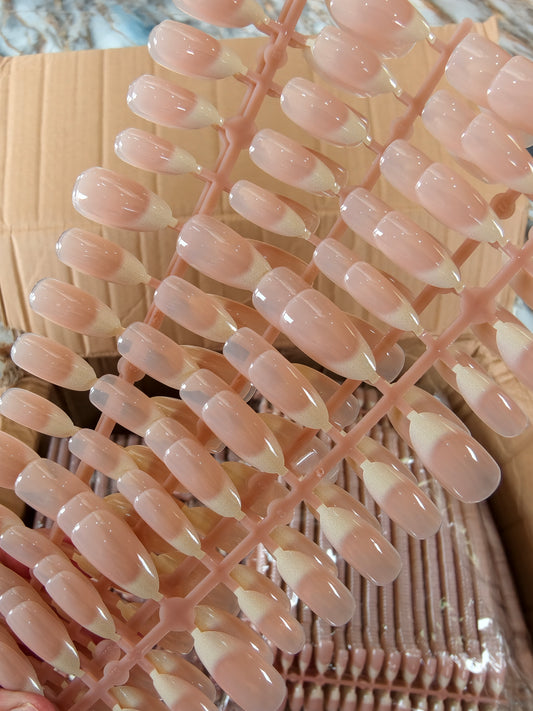 Pretty French-15pcs Premium French Nails with Application Kit
