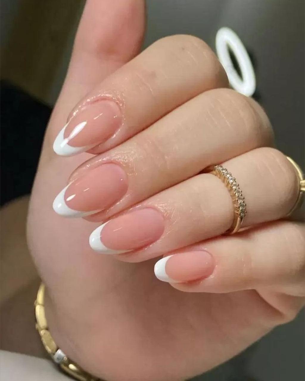 Dreamy French- Premium Nails with Application Kit