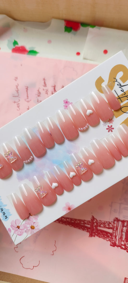 Pink Ombre – 24pcs with Application Kit